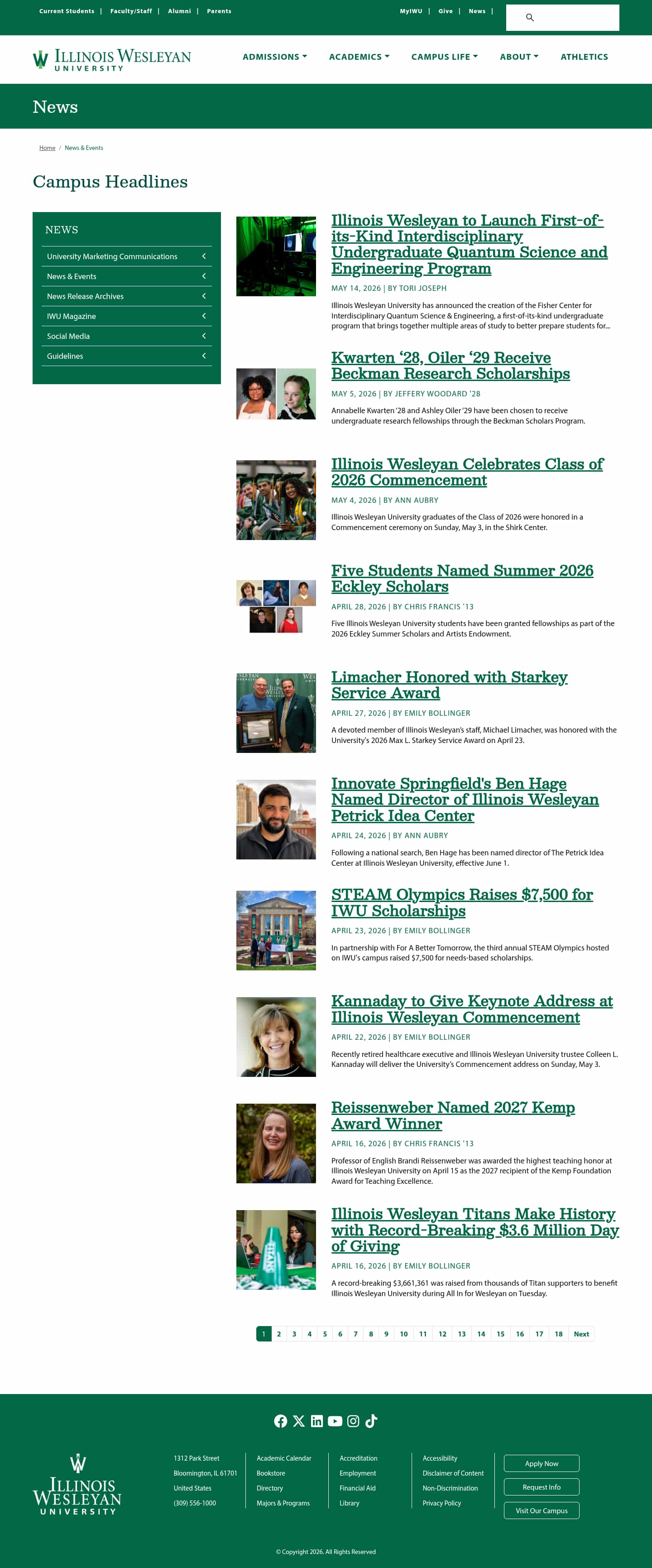 Latest website image capture