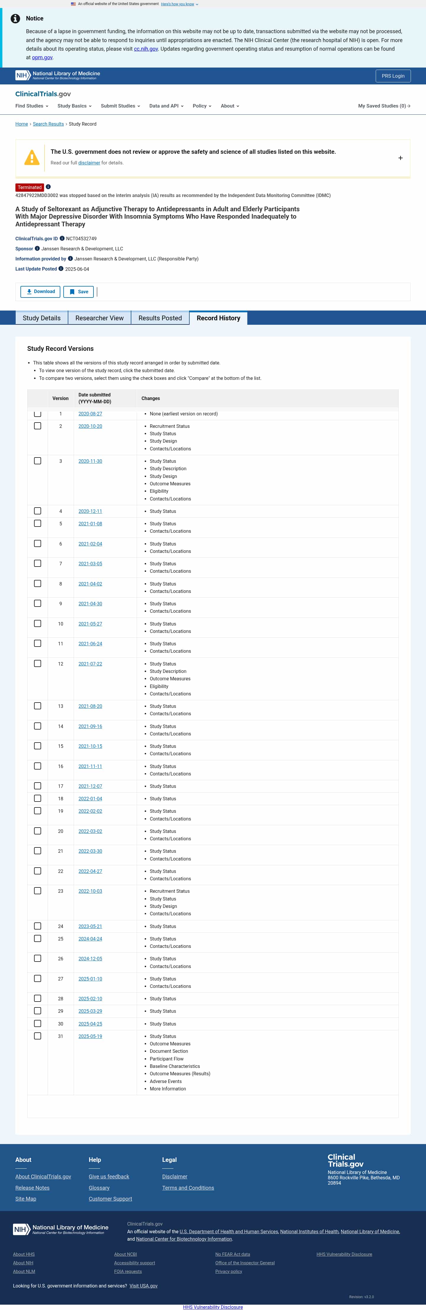 Latest website image capture