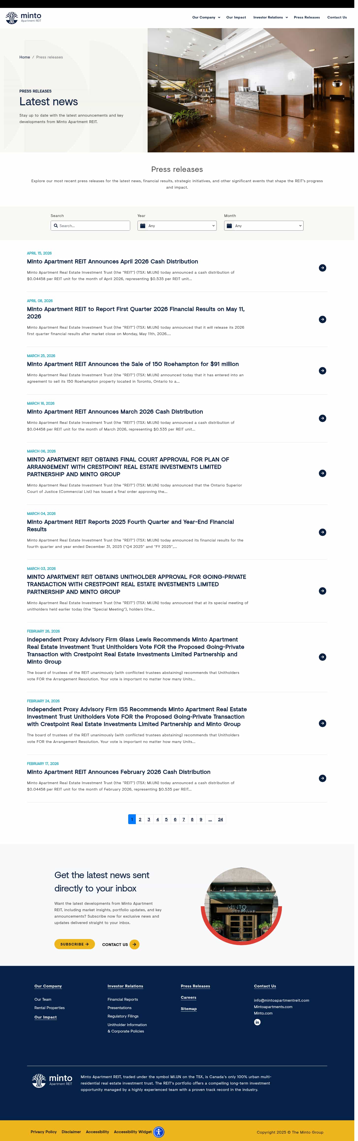 Latest website image capture