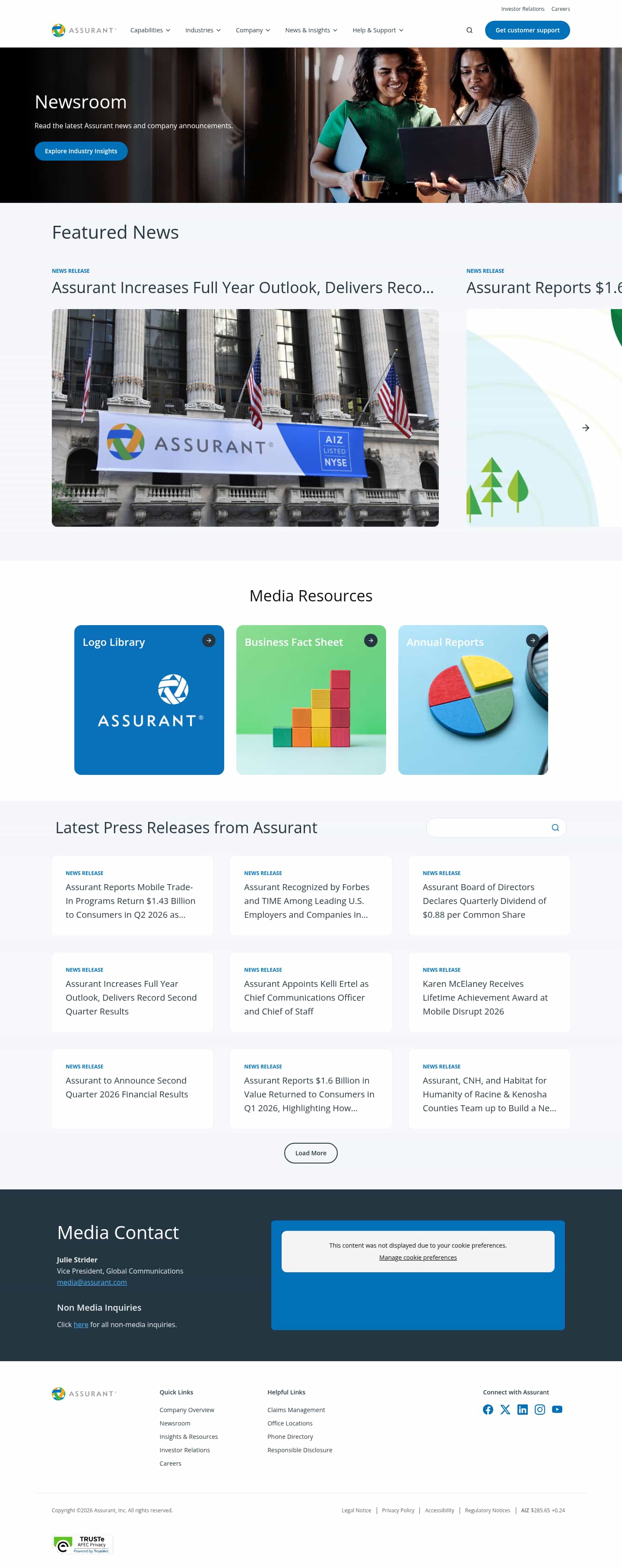 Latest website image capture