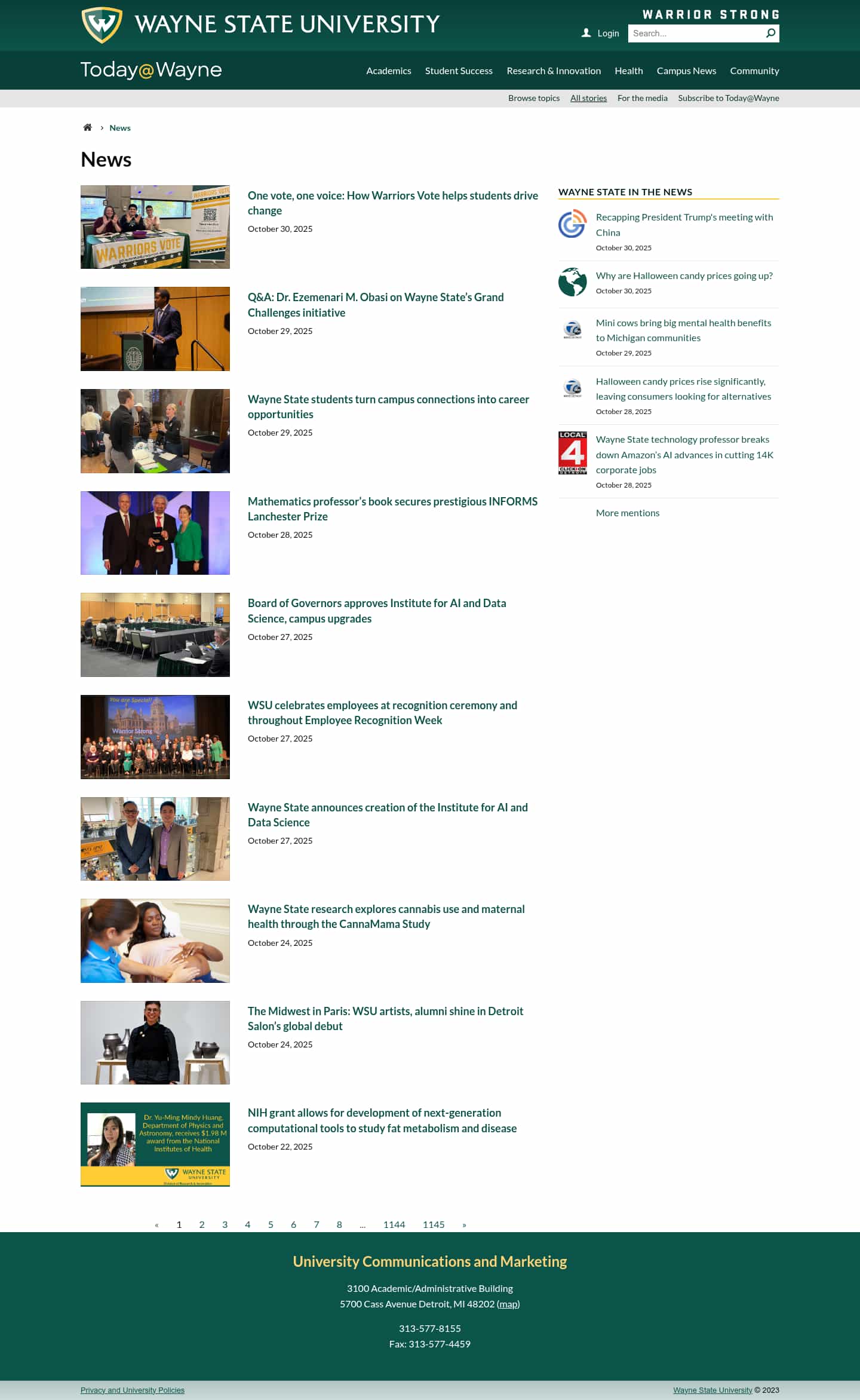 Latest website image capture