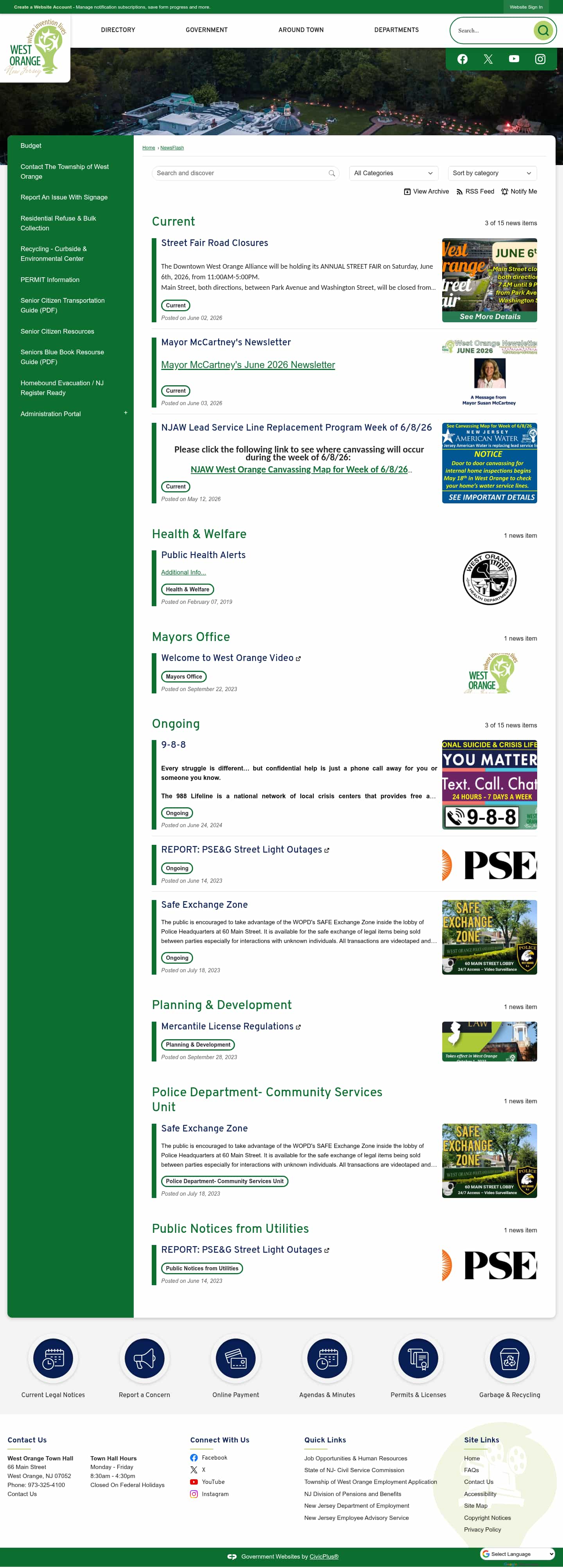 Latest website image capture