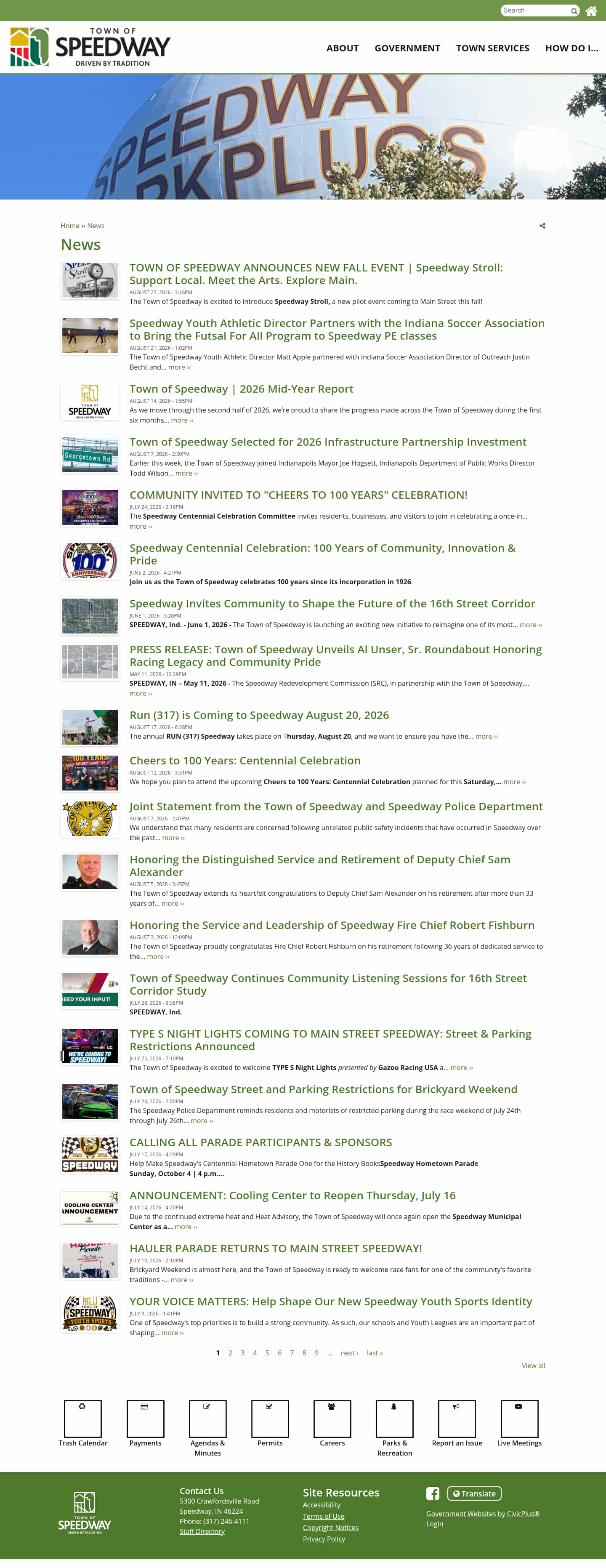 Latest website image capture