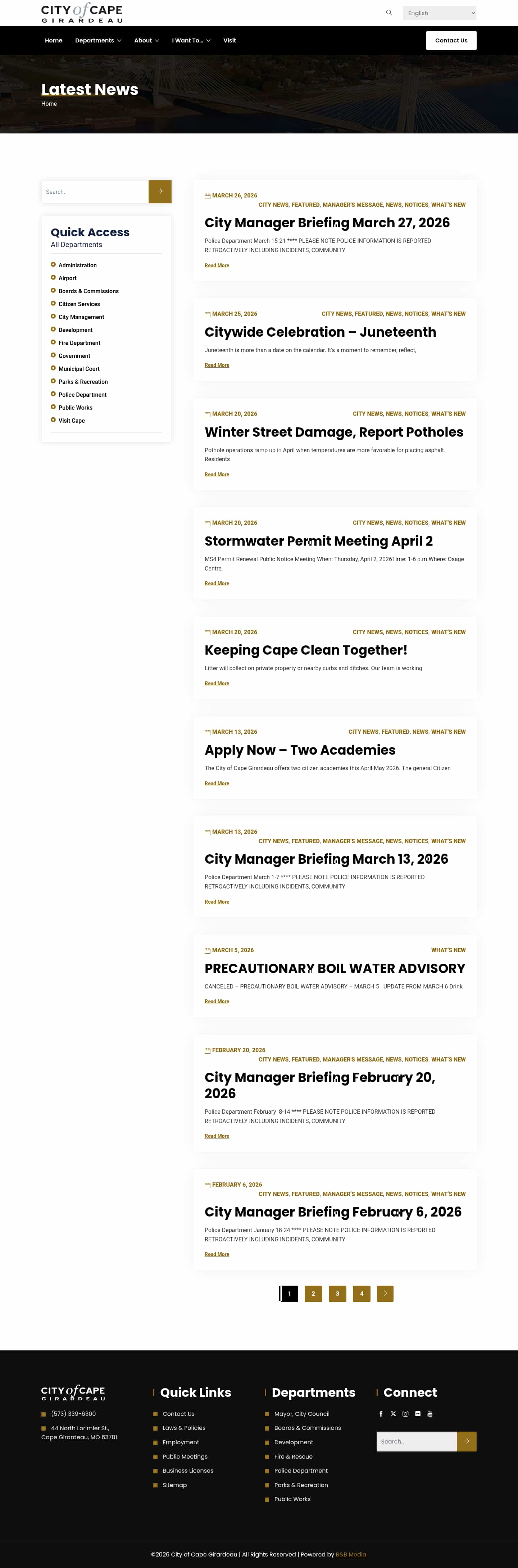 Latest website image capture