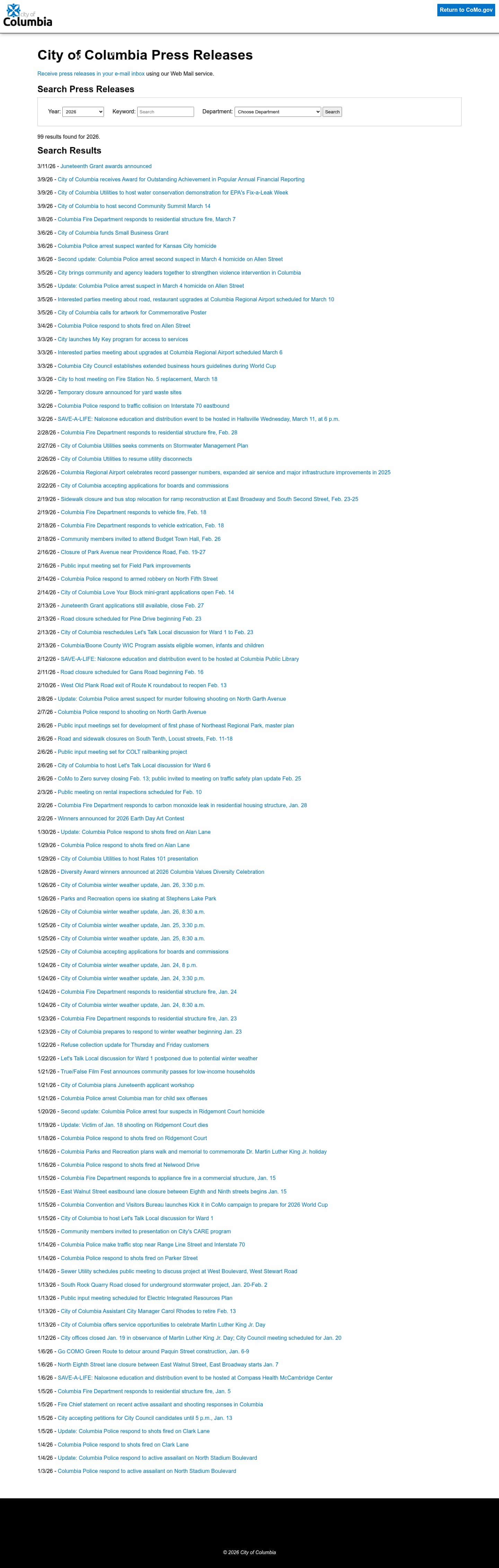 Latest website image capture