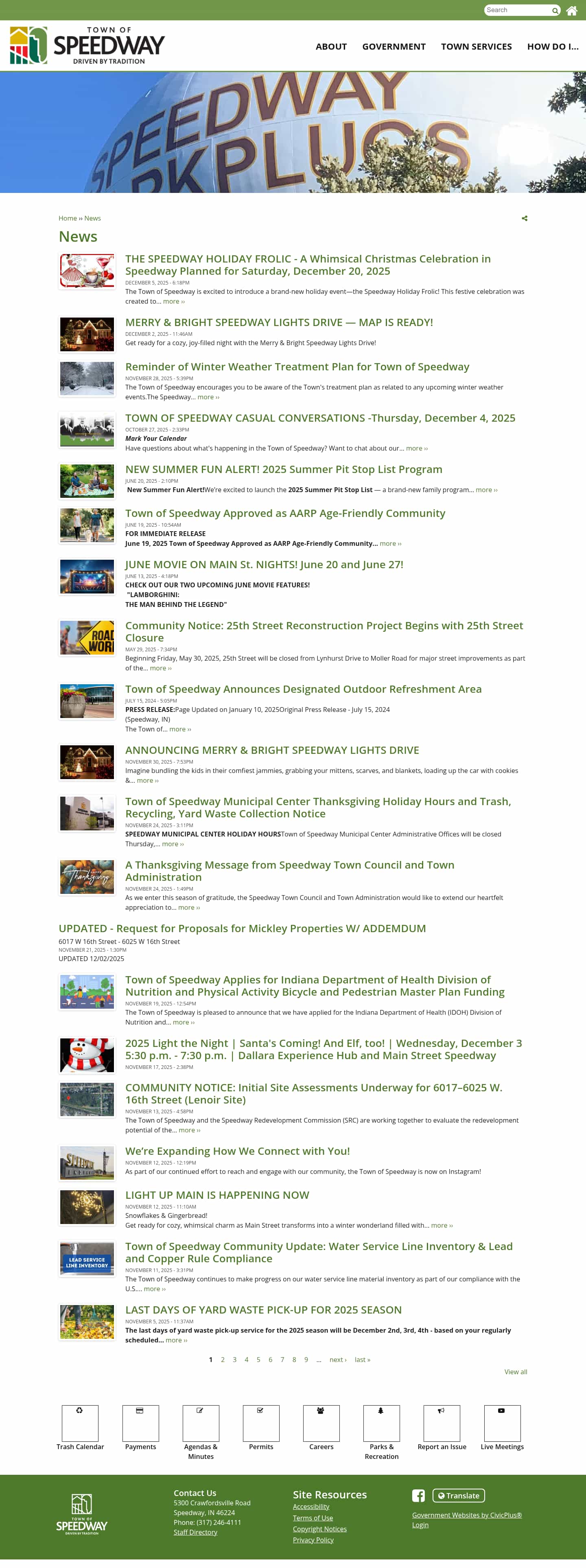 Latest website image capture