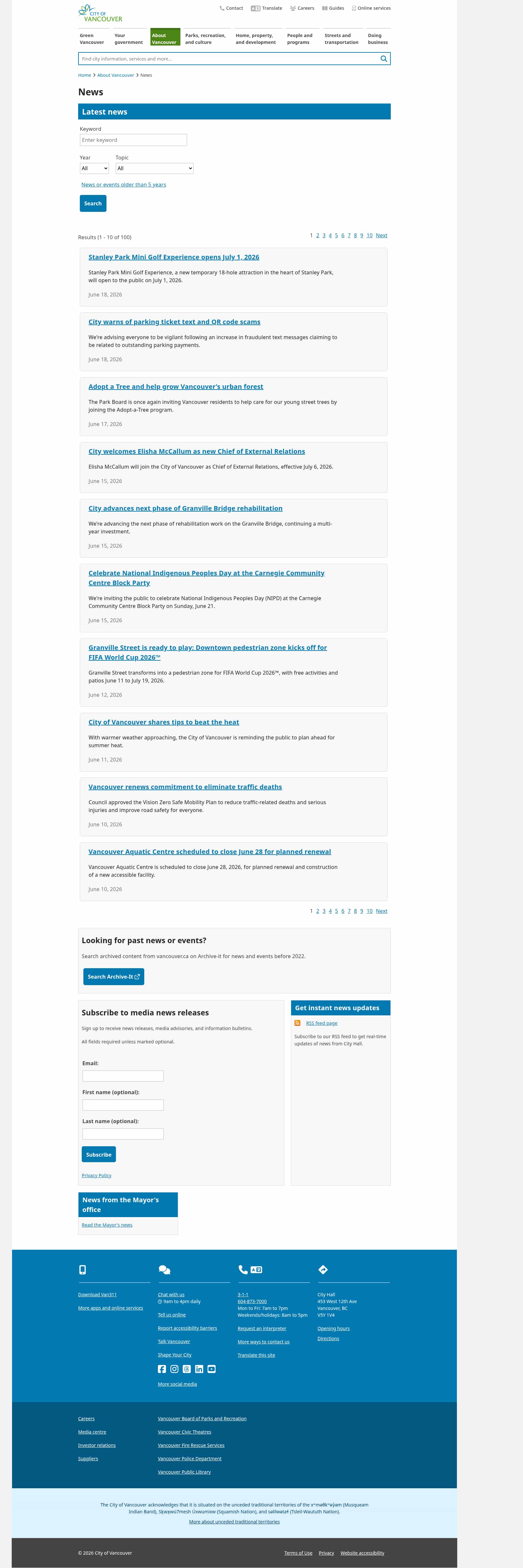 Latest website image capture
