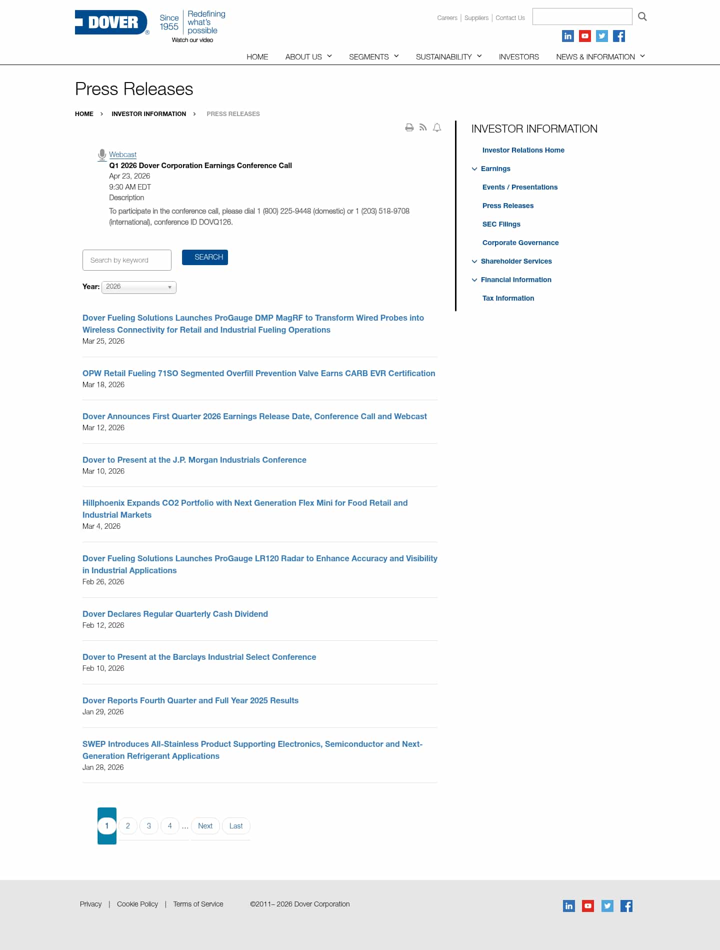 Latest website image capture