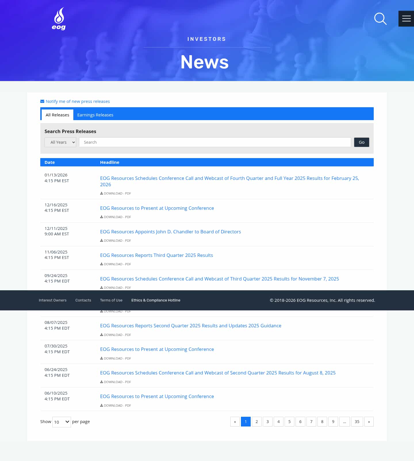 Latest website image capture