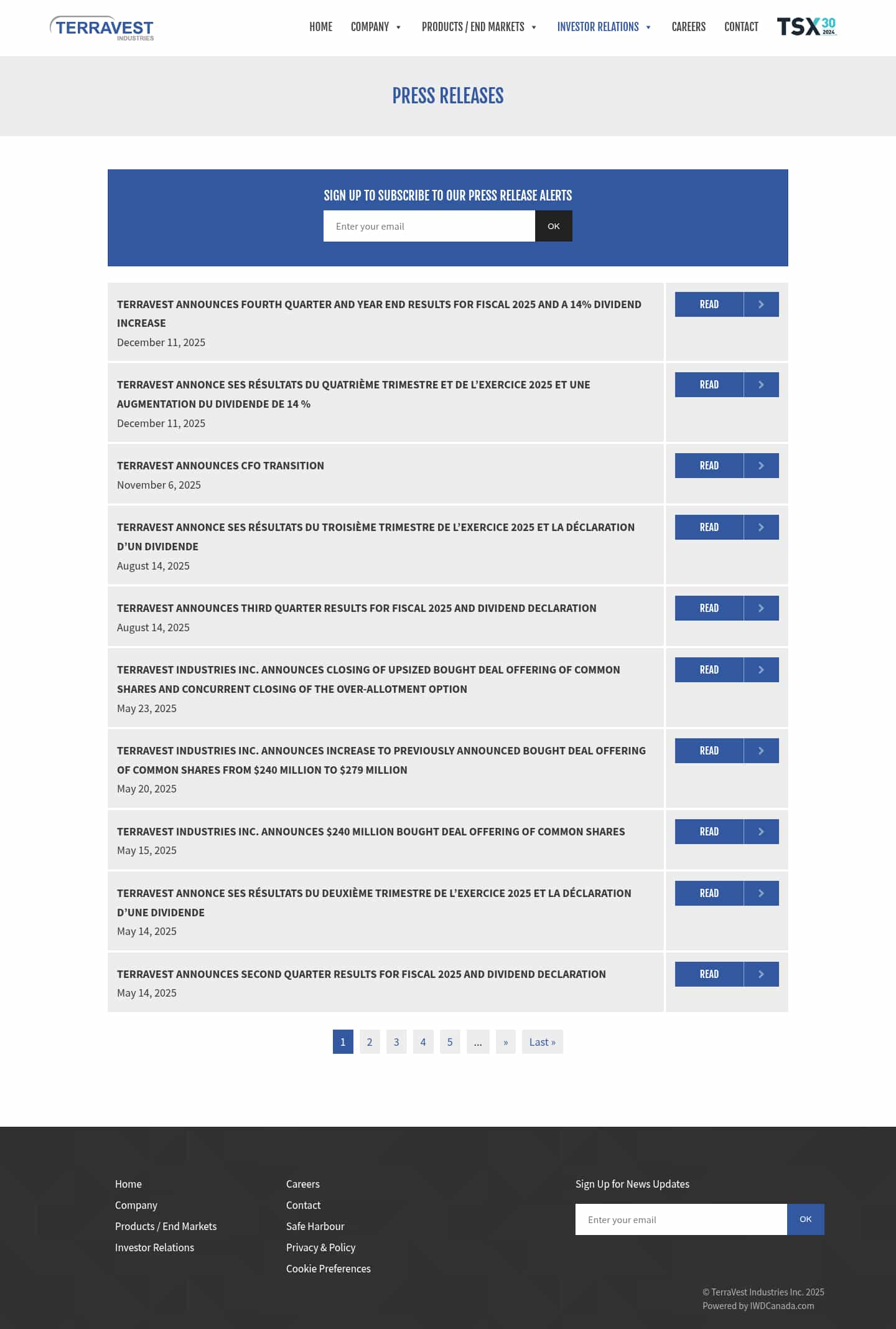 Latest website image capture