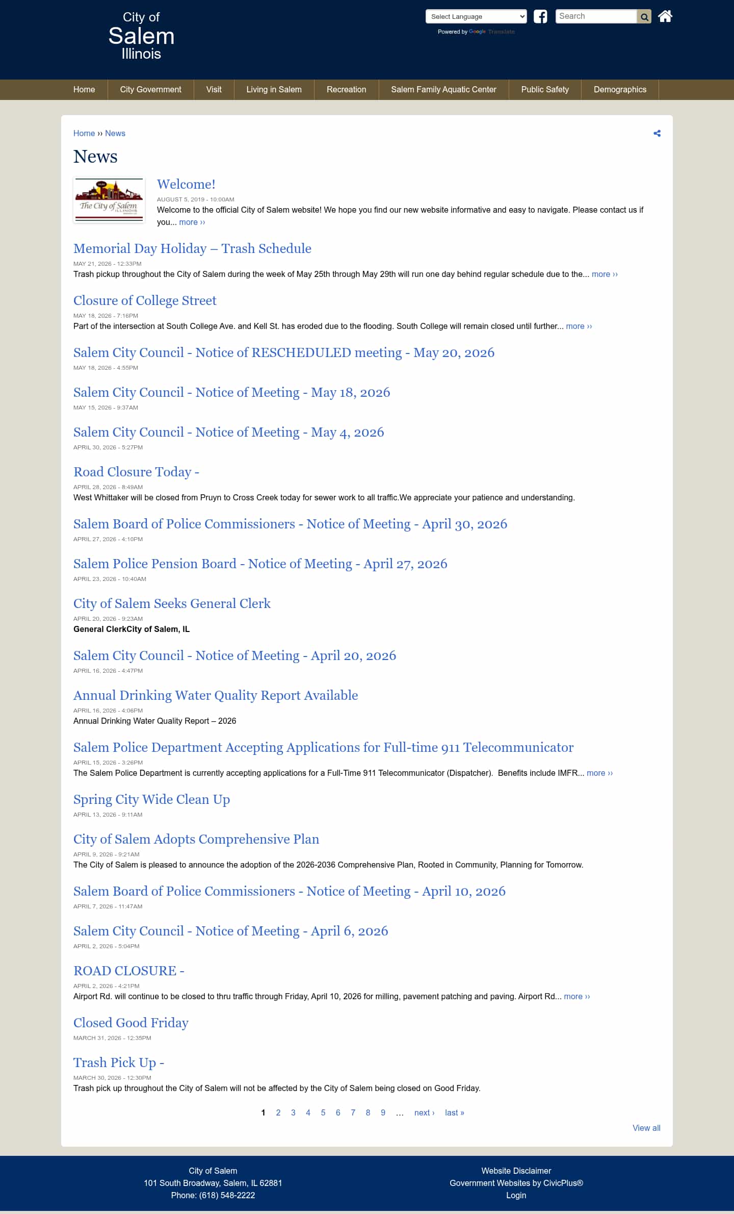 Latest website image capture