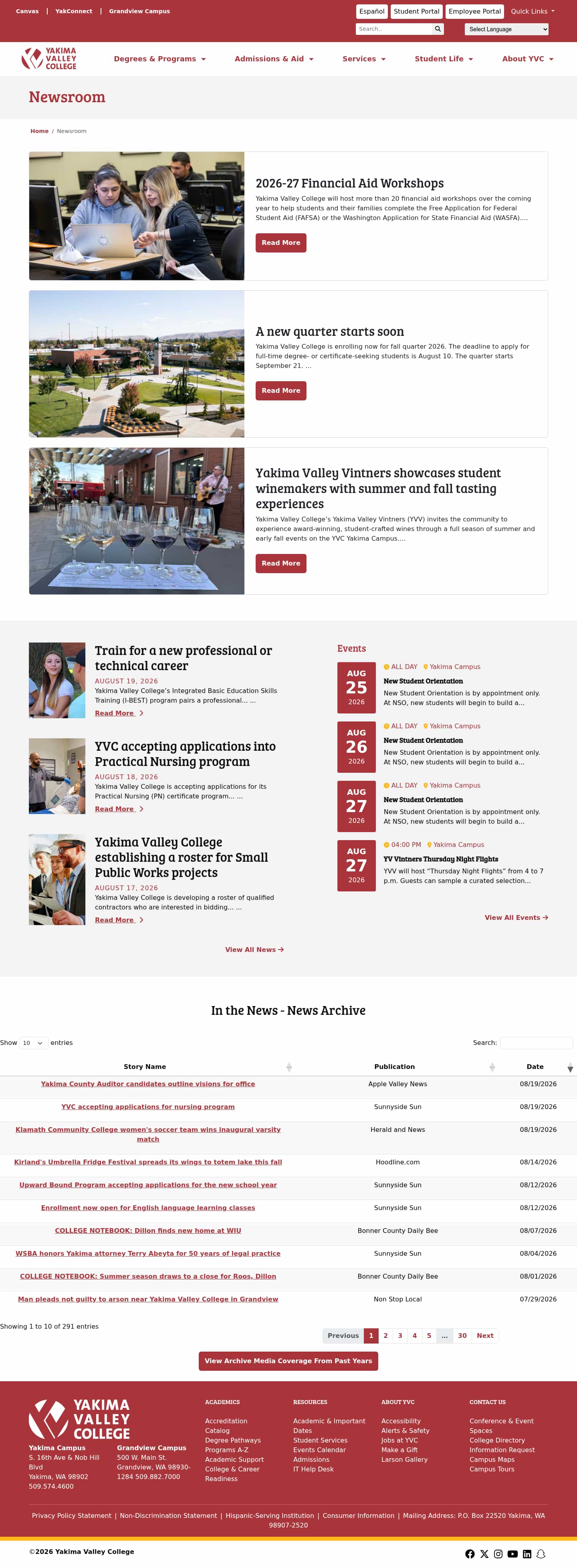 Latest website image capture