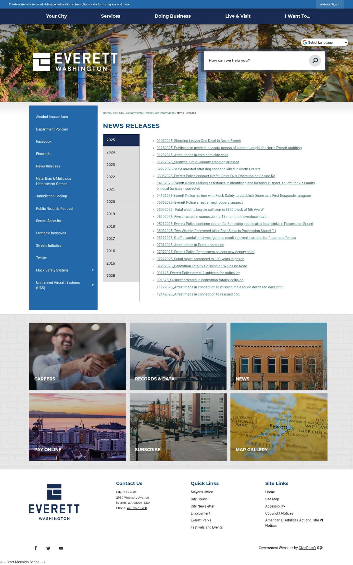 Latest website image capture