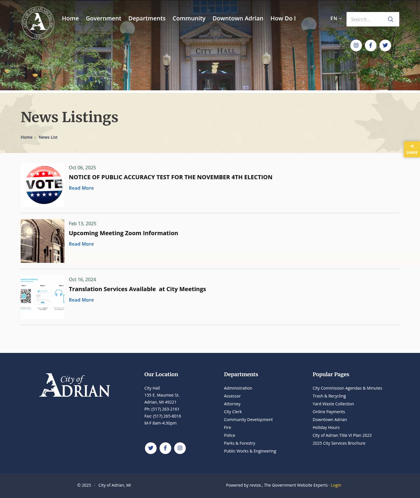 Latest website image capture