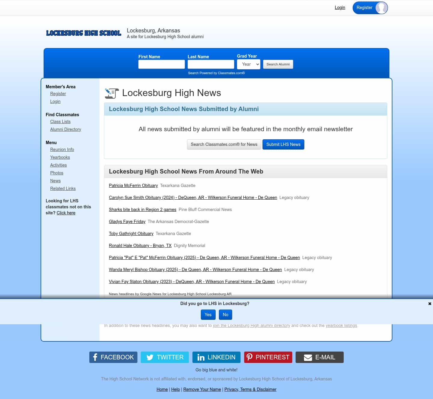 Latest website image capture