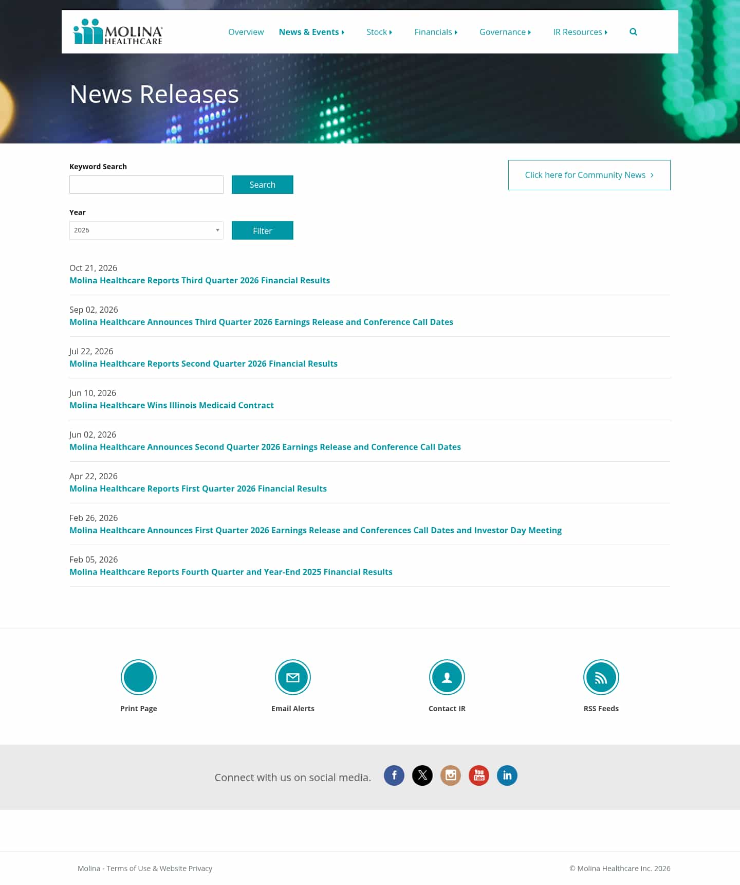 Latest website image capture