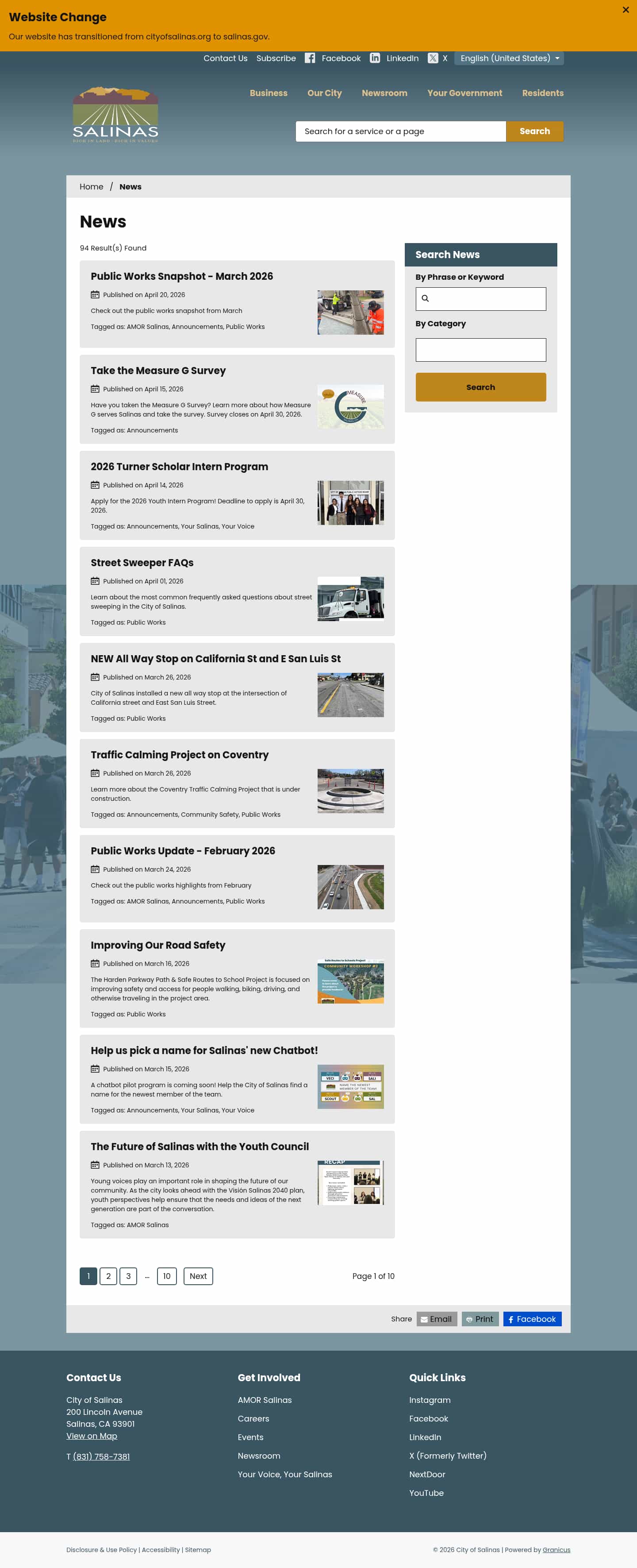 Latest website image capture