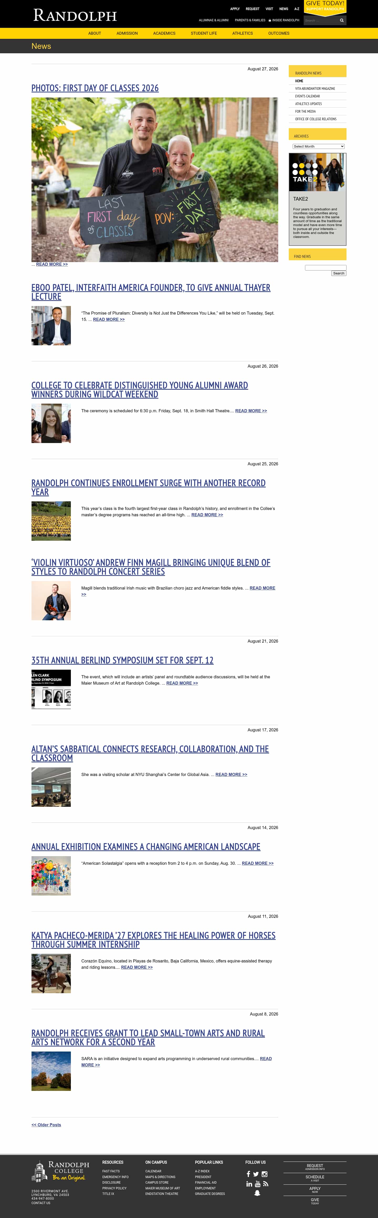 Latest website image capture