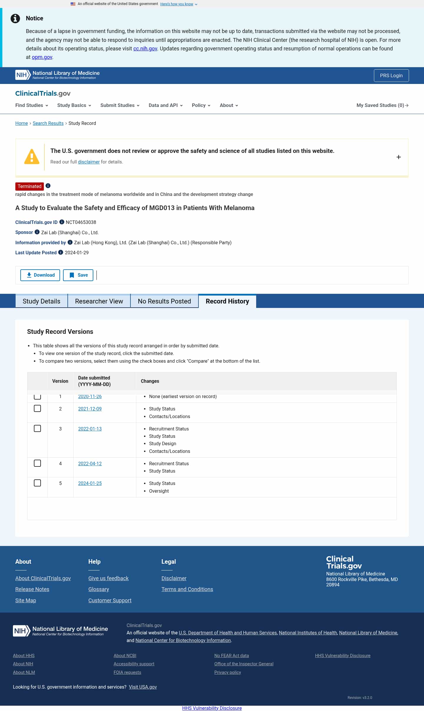 Latest website image capture