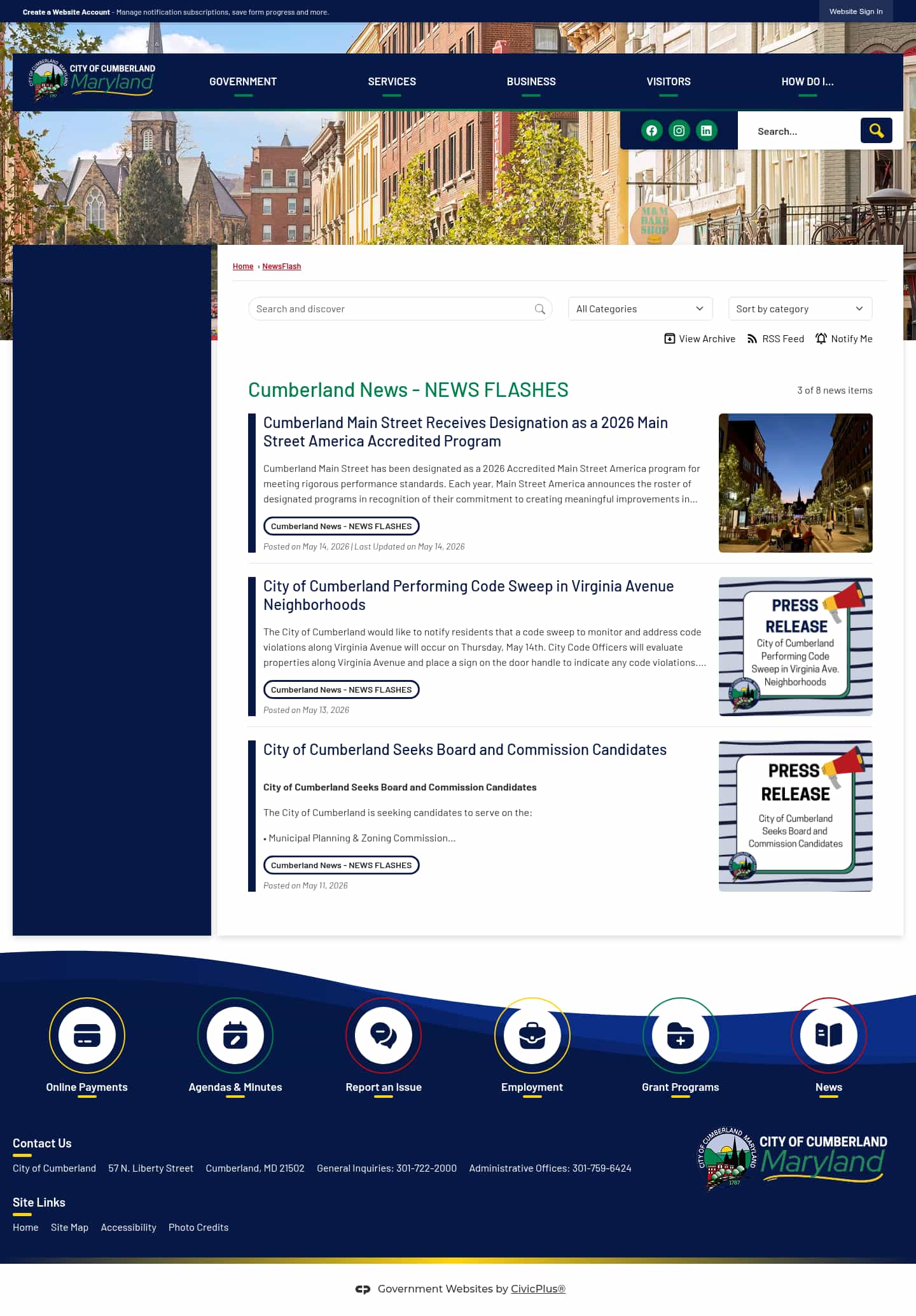 Latest website image capture
