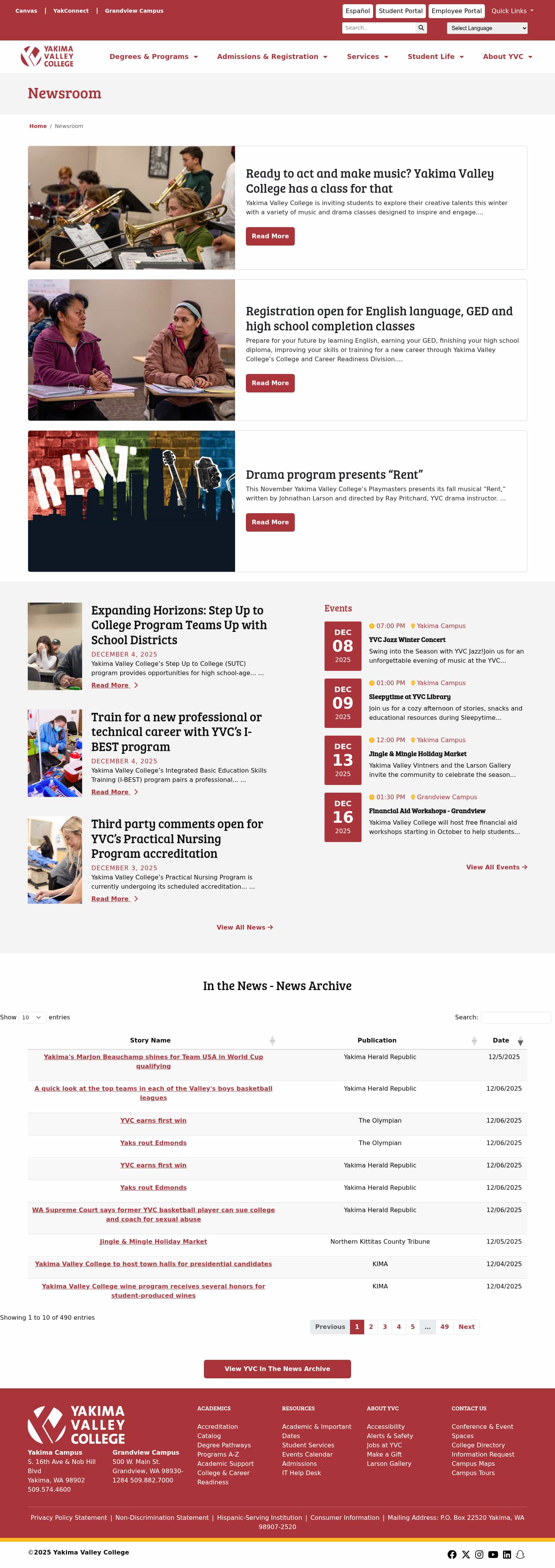 Latest website image capture