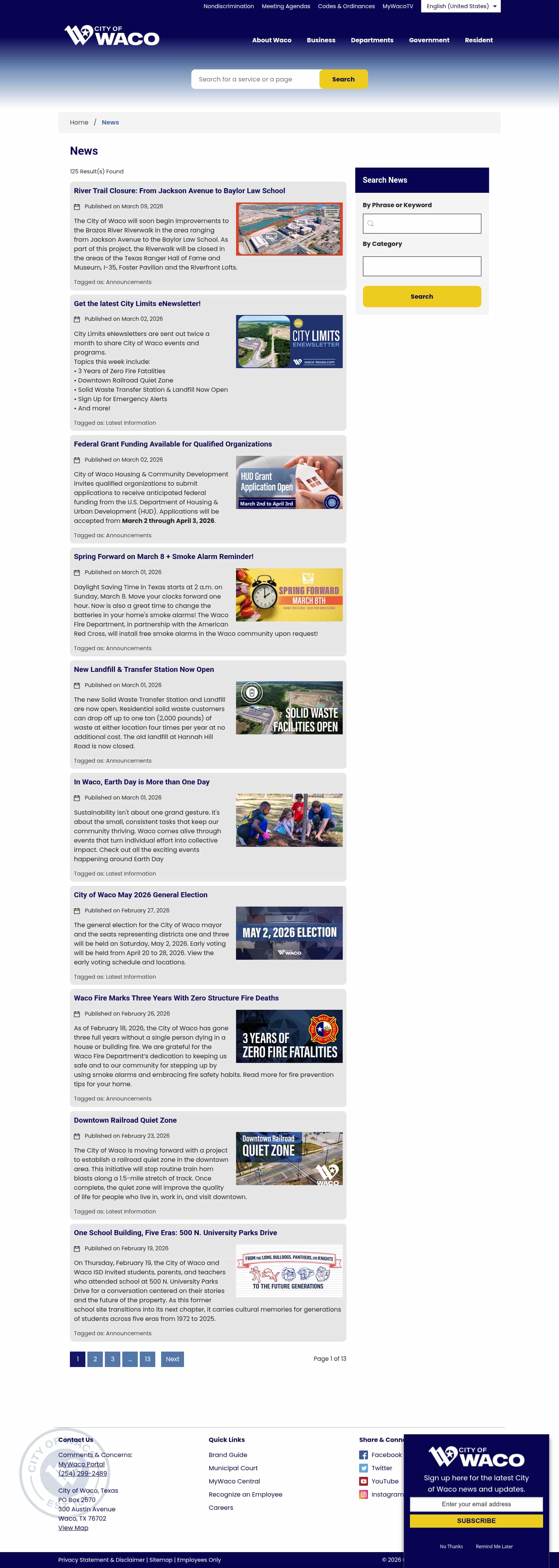 Latest website image capture