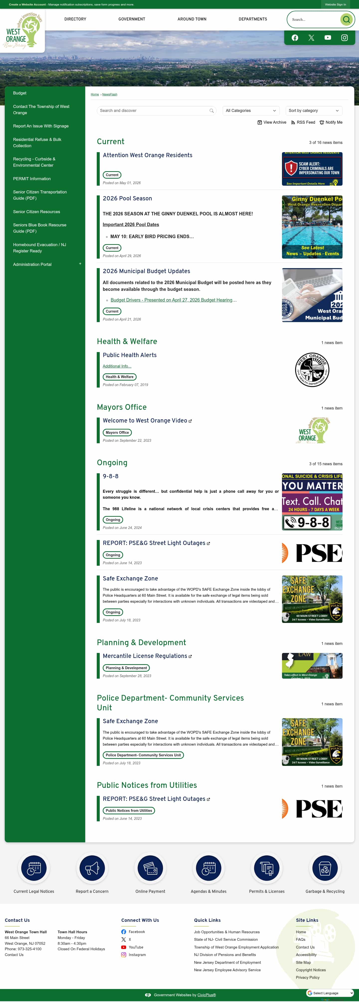 Latest website image capture