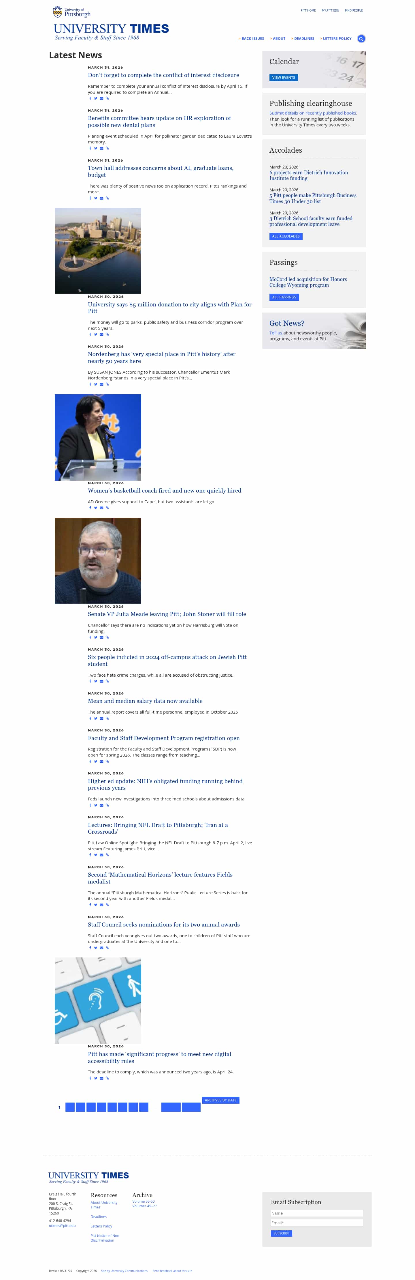 Latest website image capture