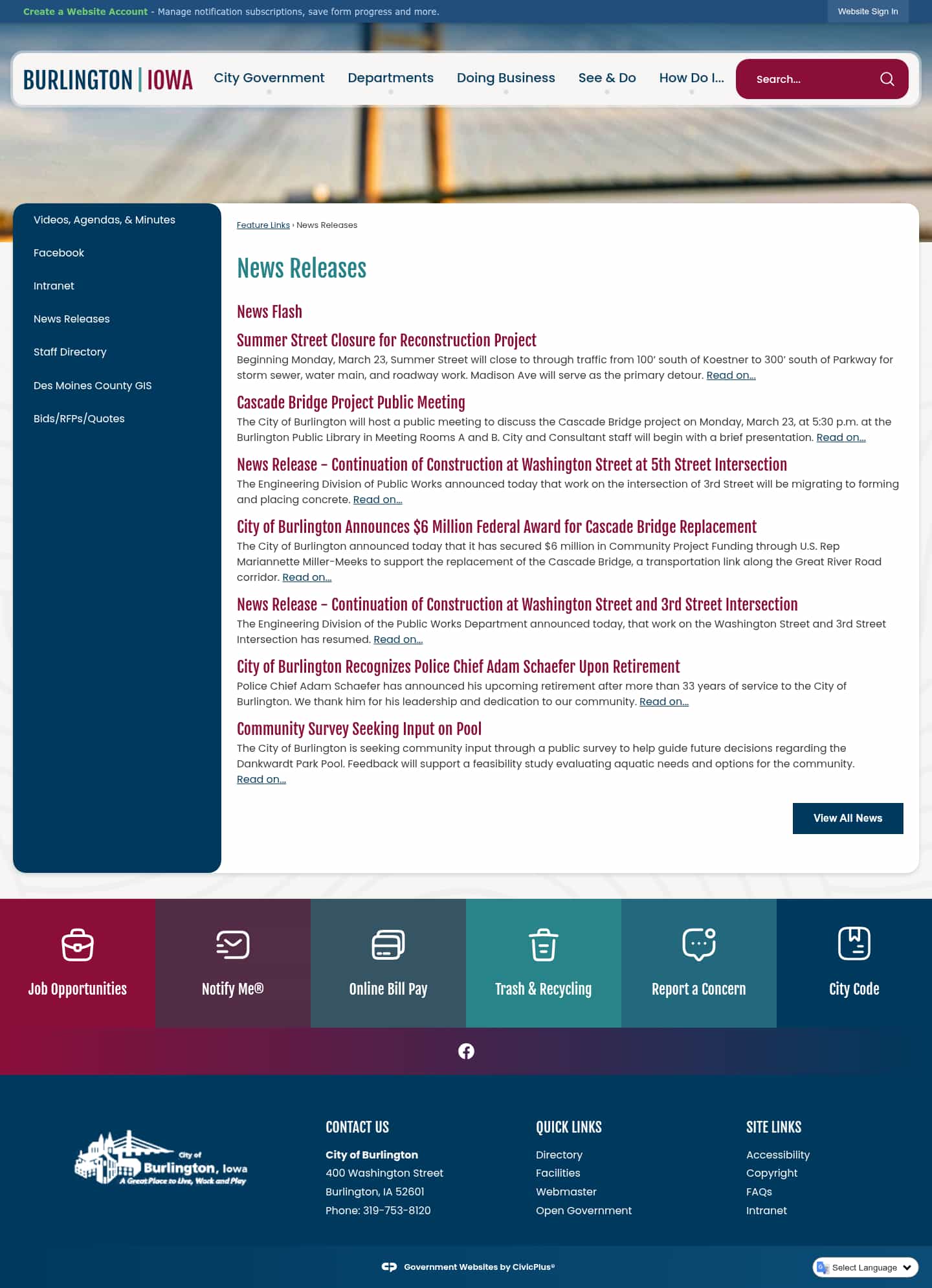 Latest website image capture