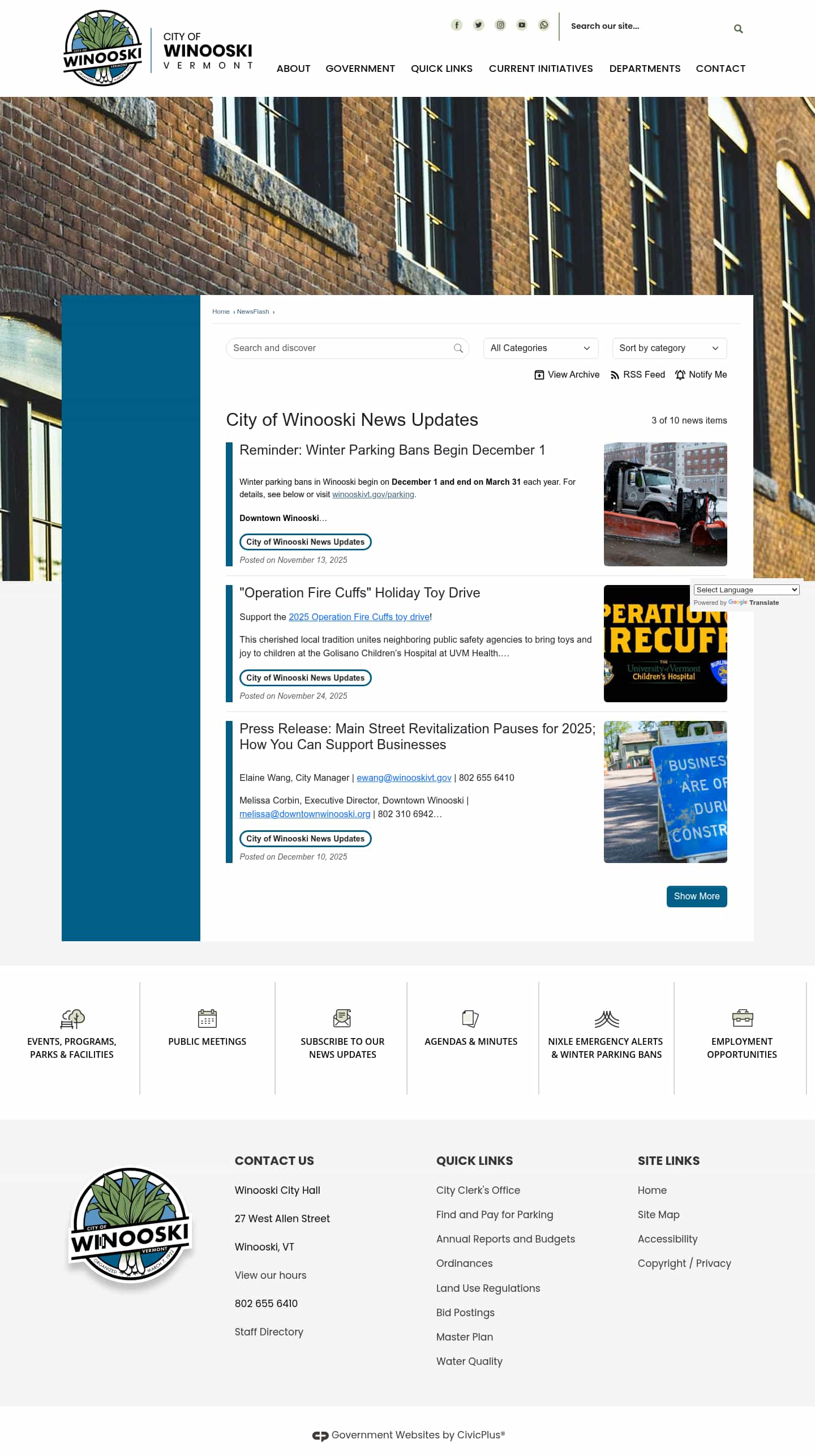 Latest website image capture