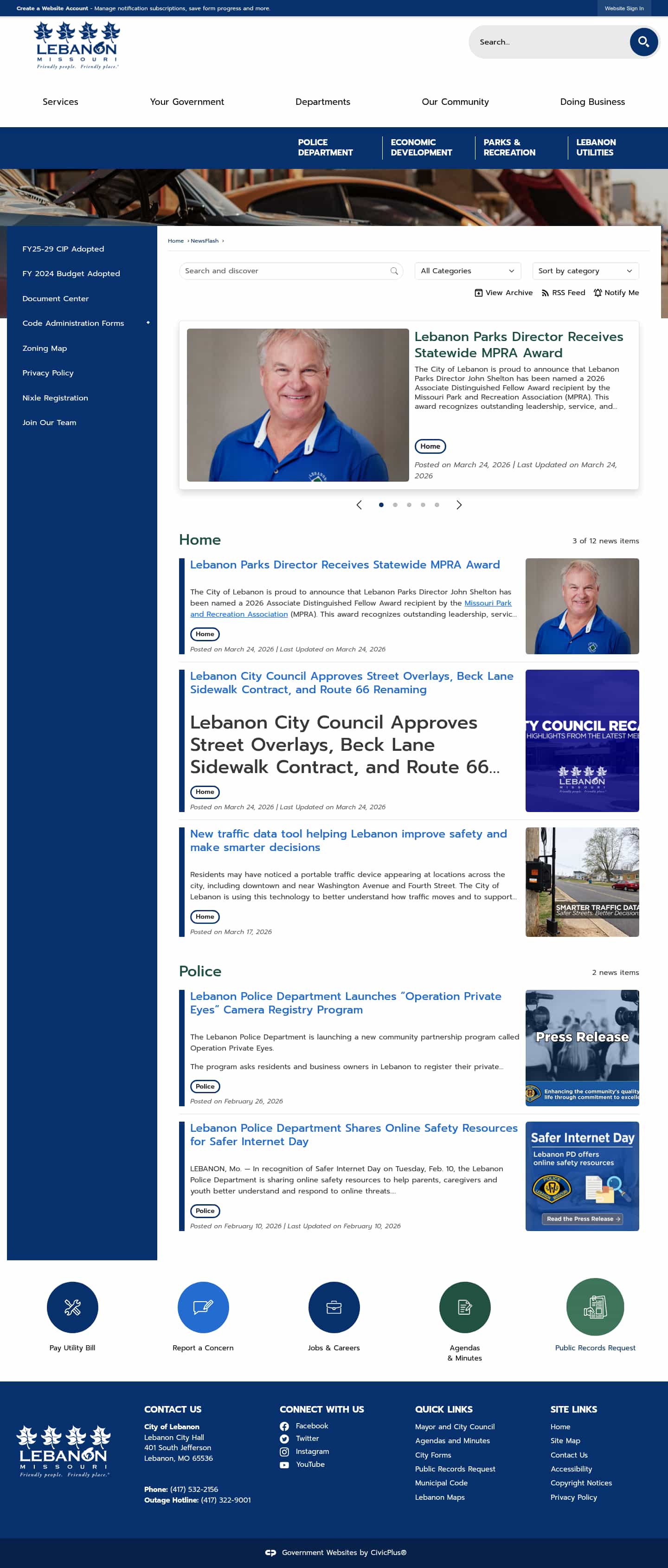 Latest website image capture