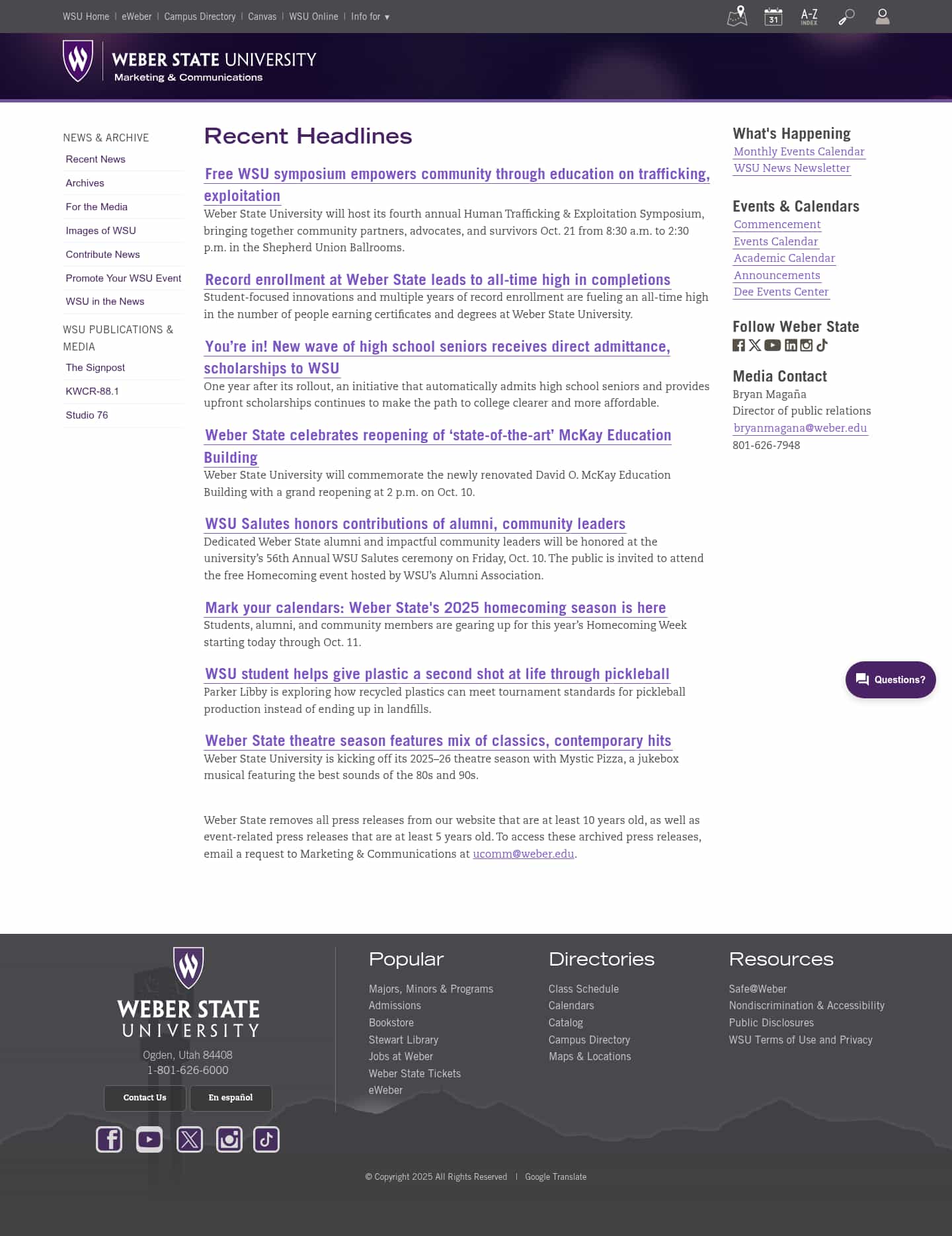 Latest website image capture