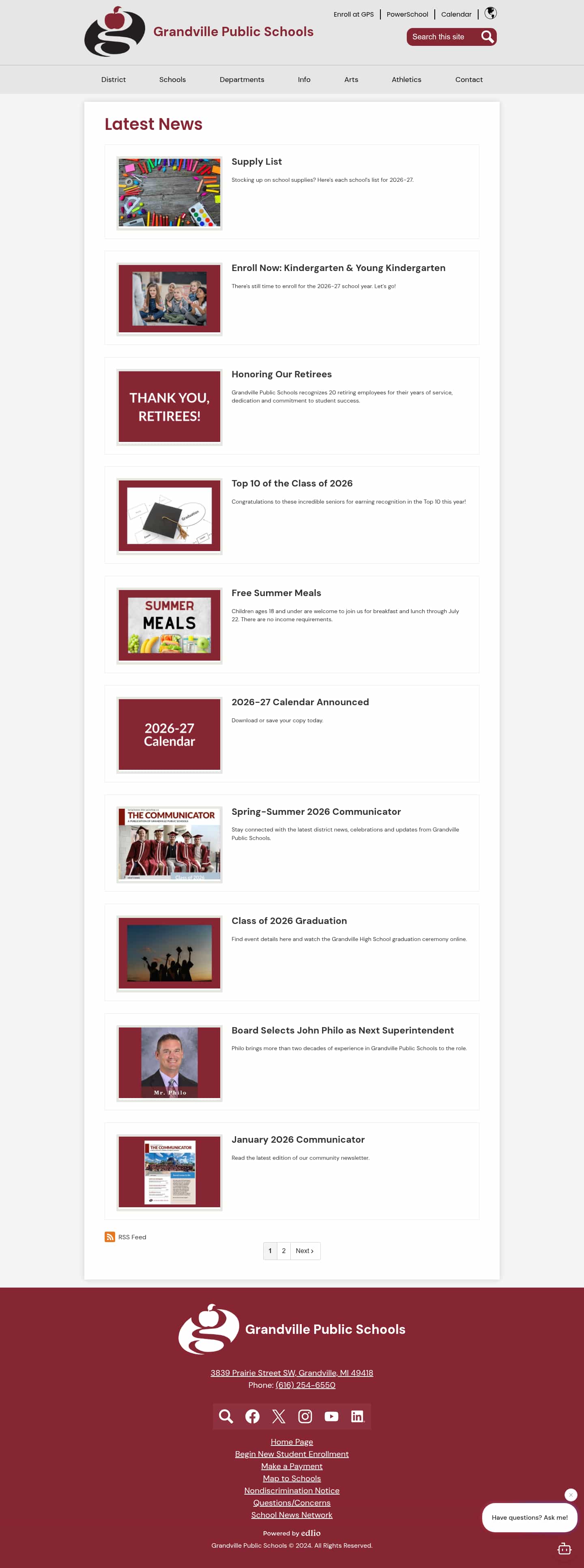 Latest website image capture