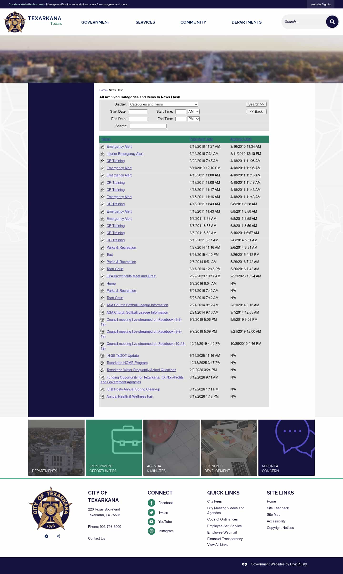 Latest website image capture