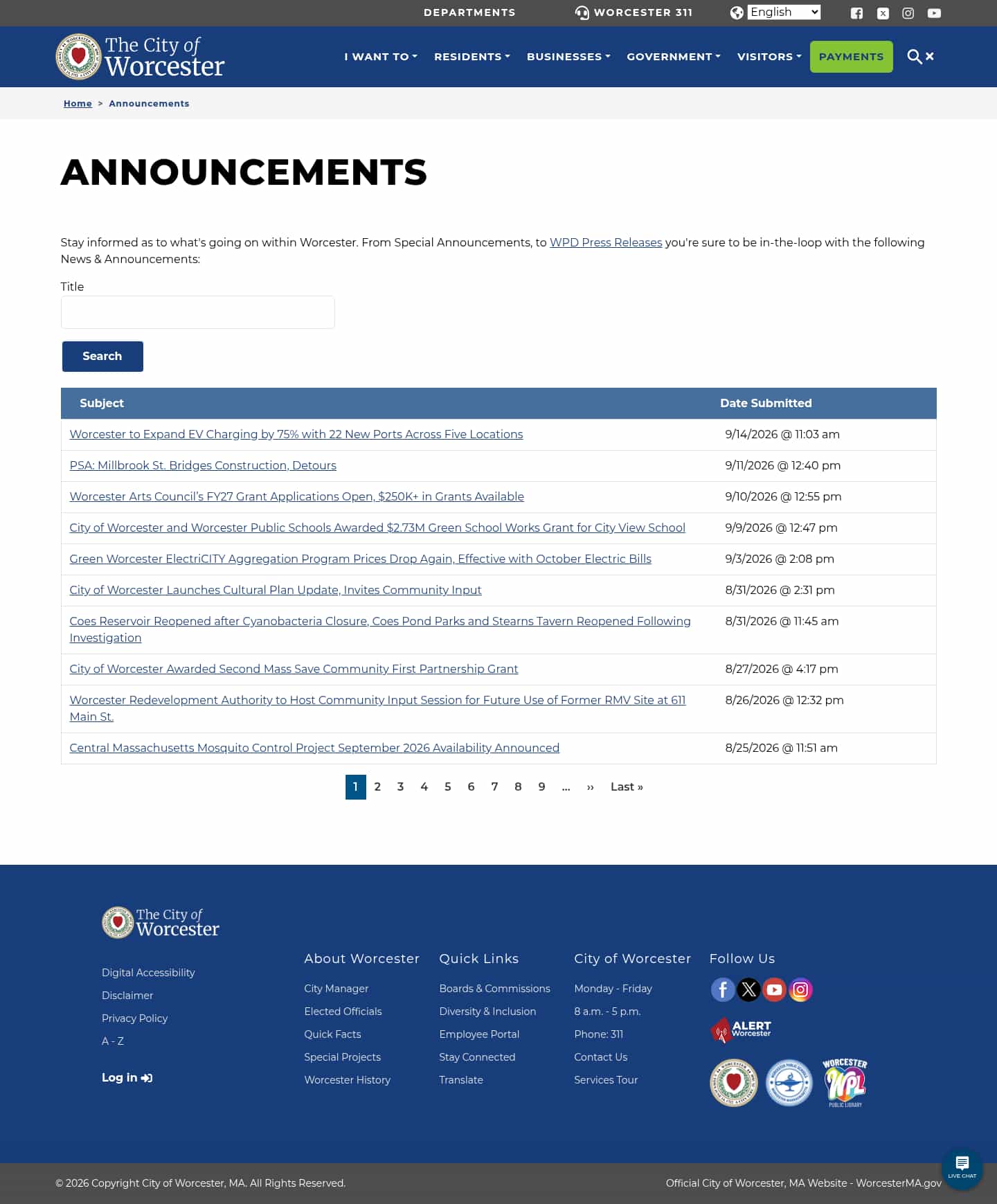 Latest website image capture