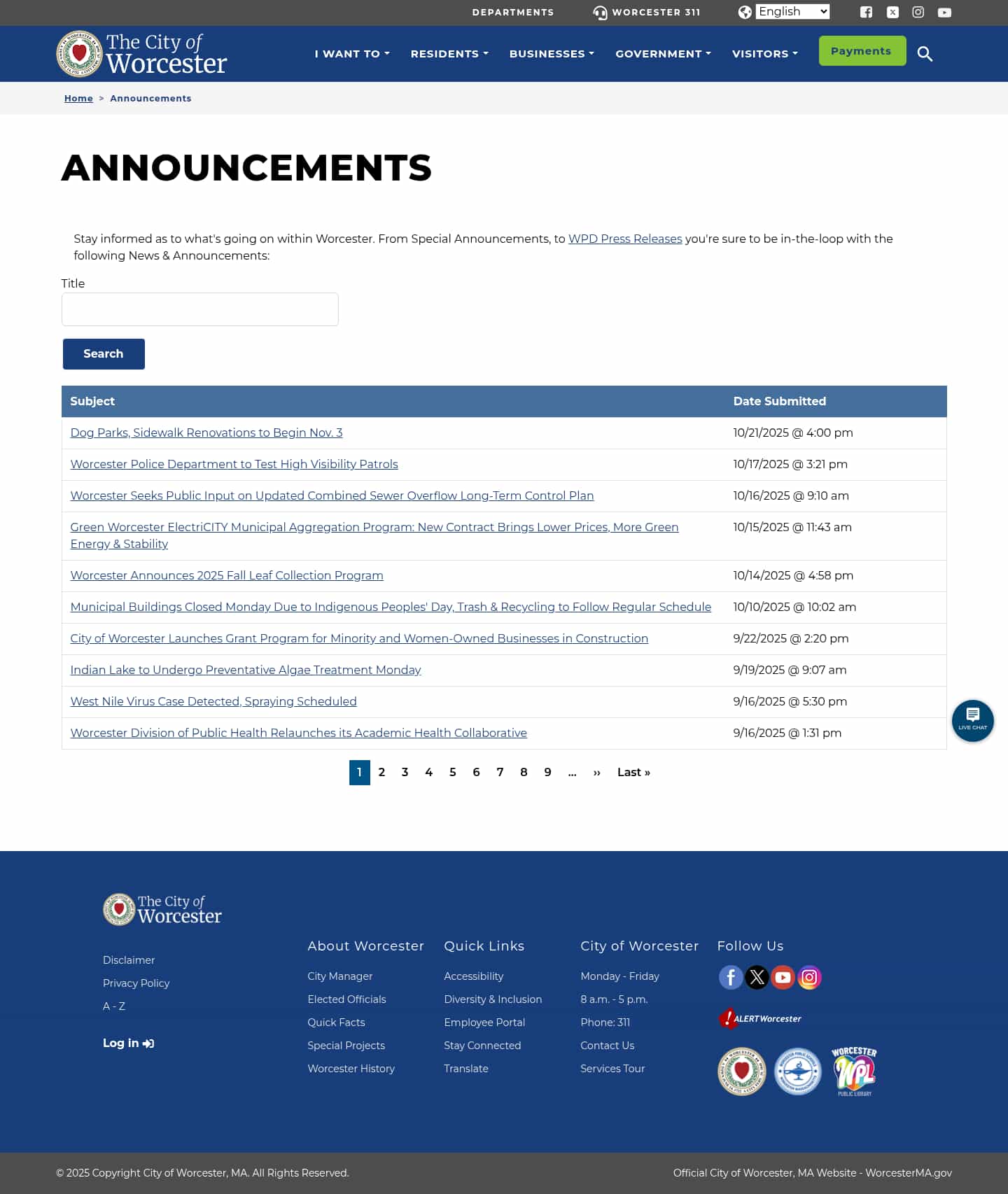 Latest website image capture