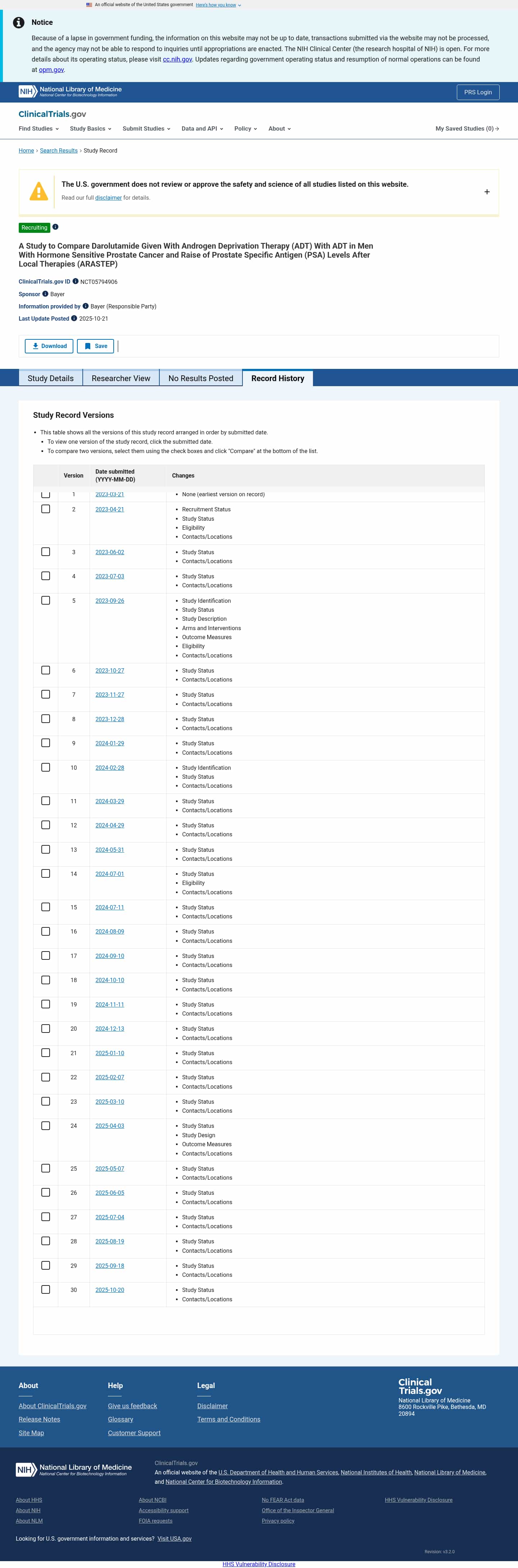 Latest website image capture