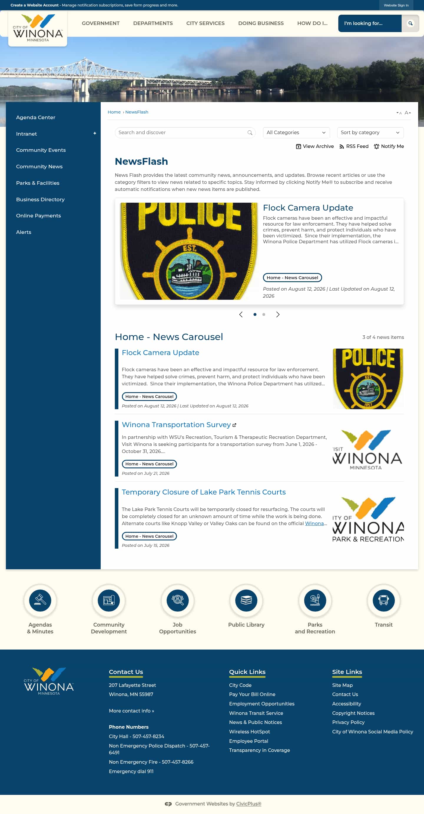 Latest website image capture
