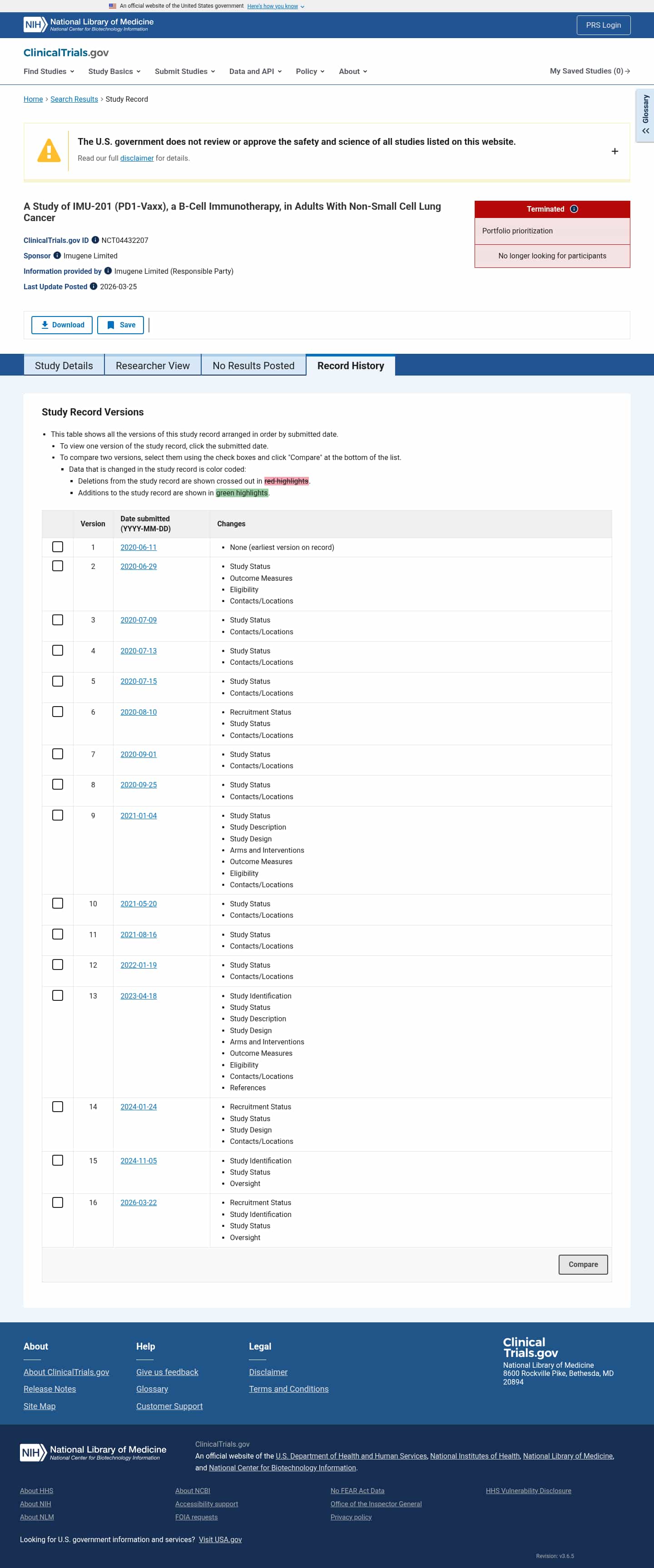 Latest website image capture