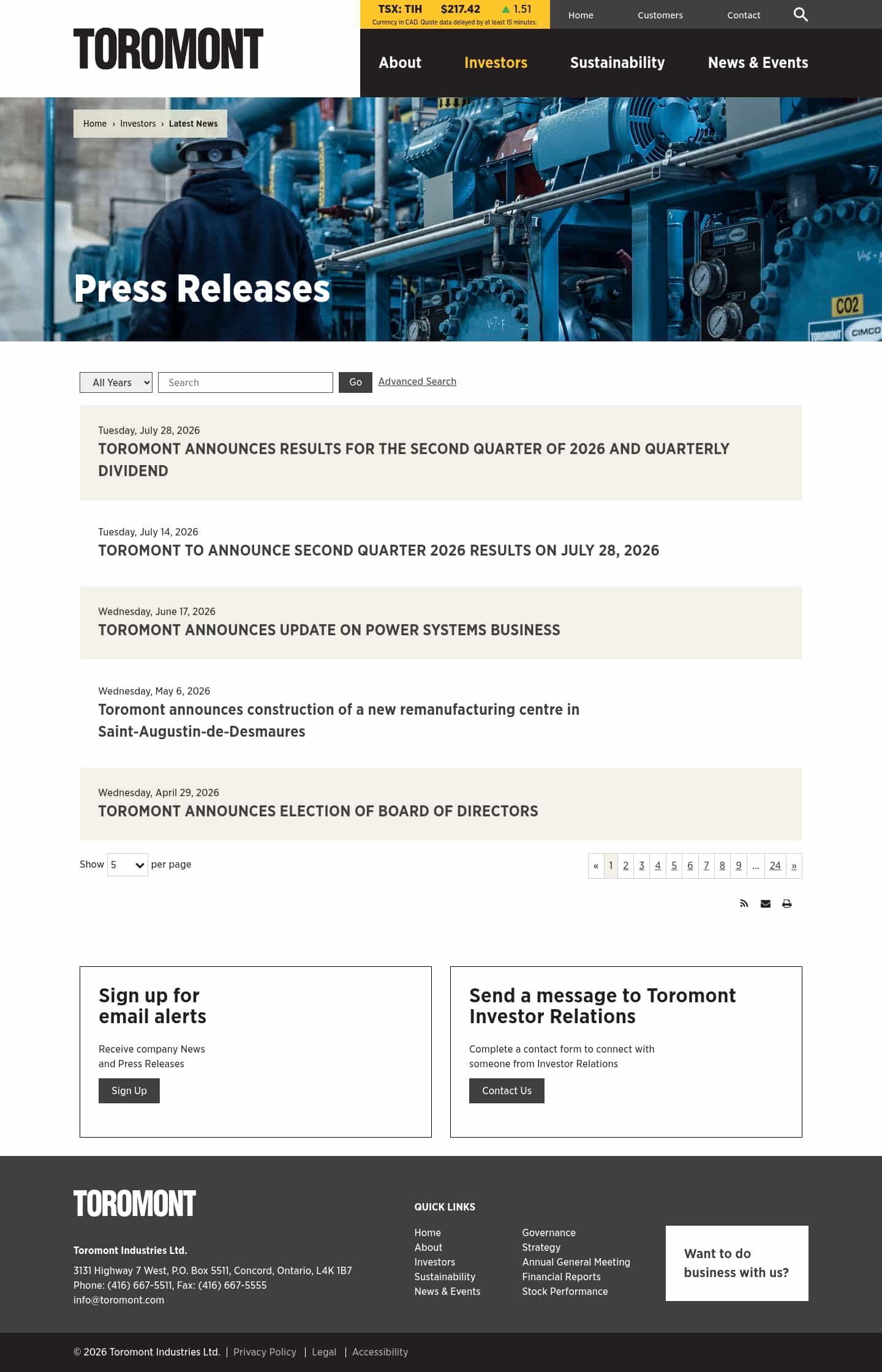 Latest website image capture