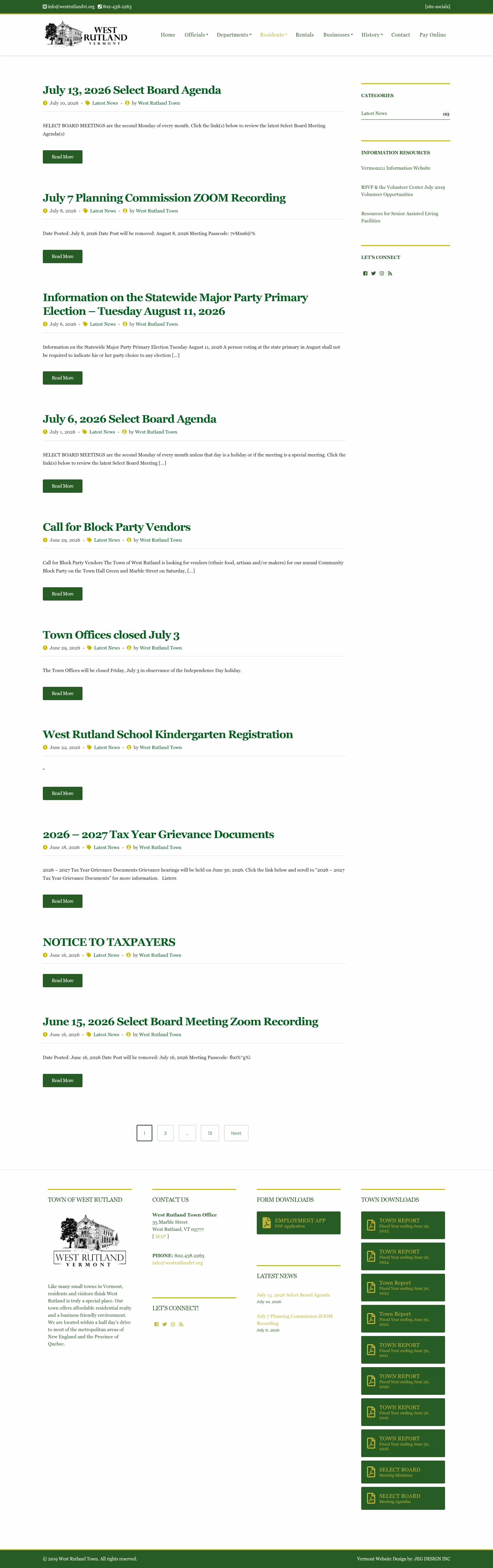 Latest website image capture