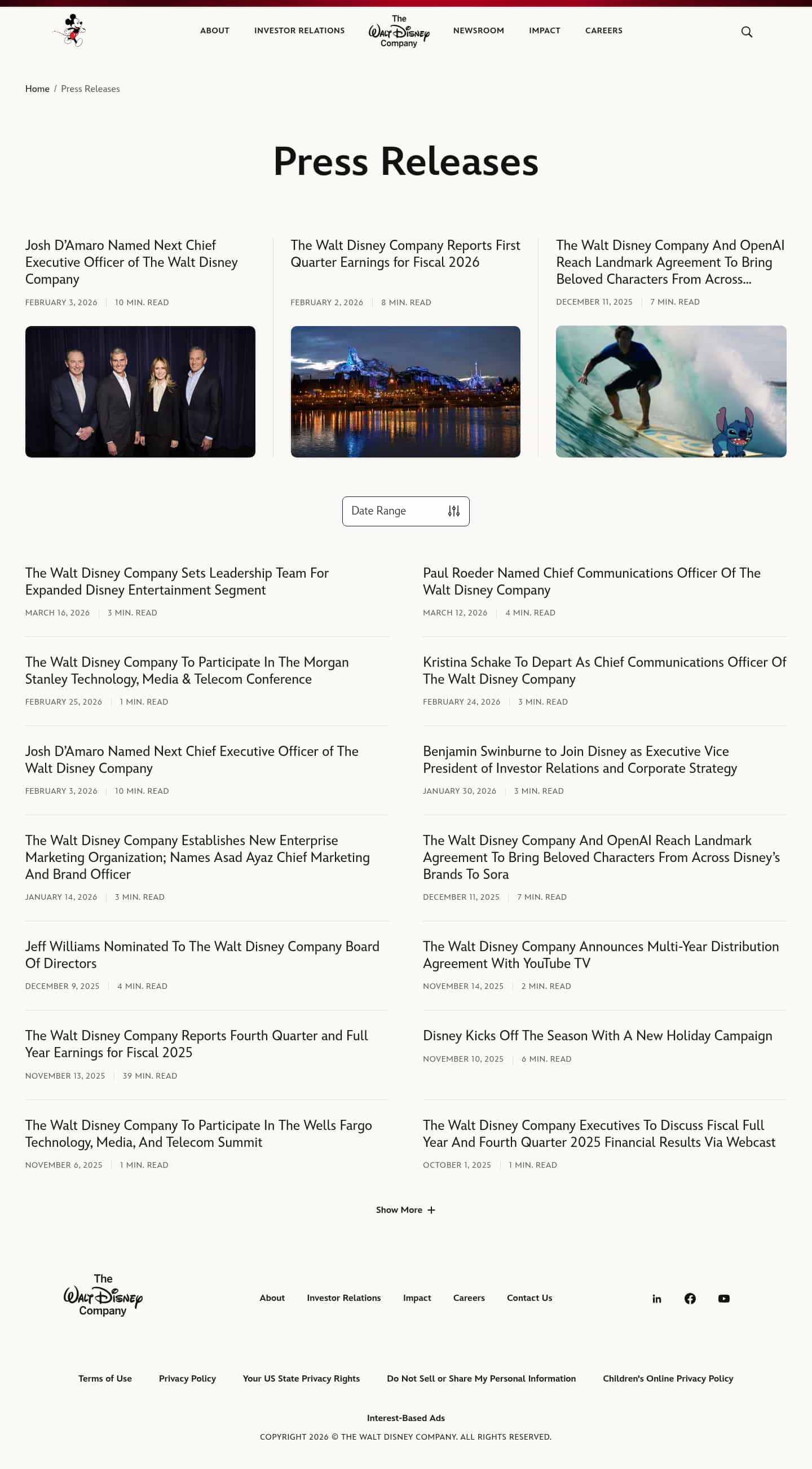 Latest website image capture