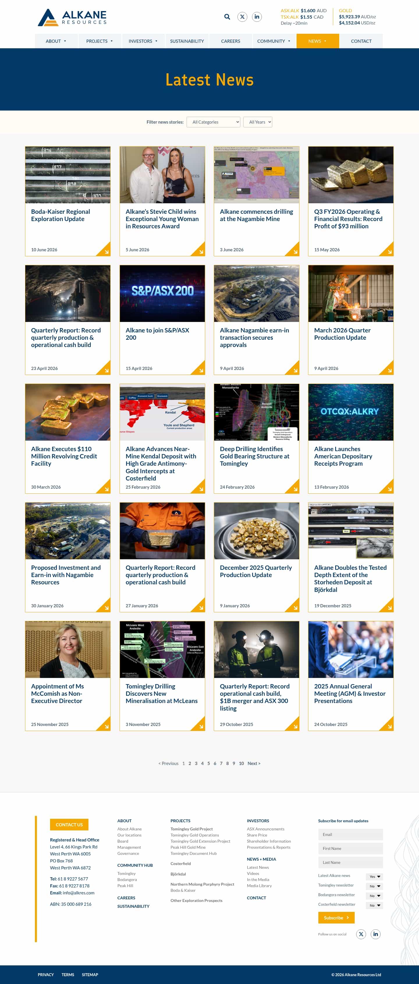 Latest website image capture