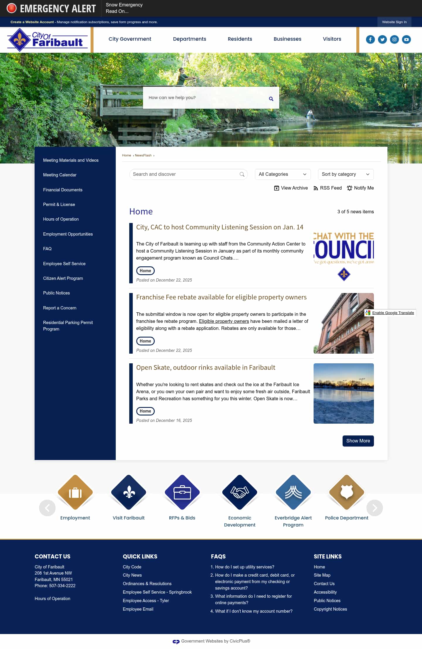 Latest website image capture