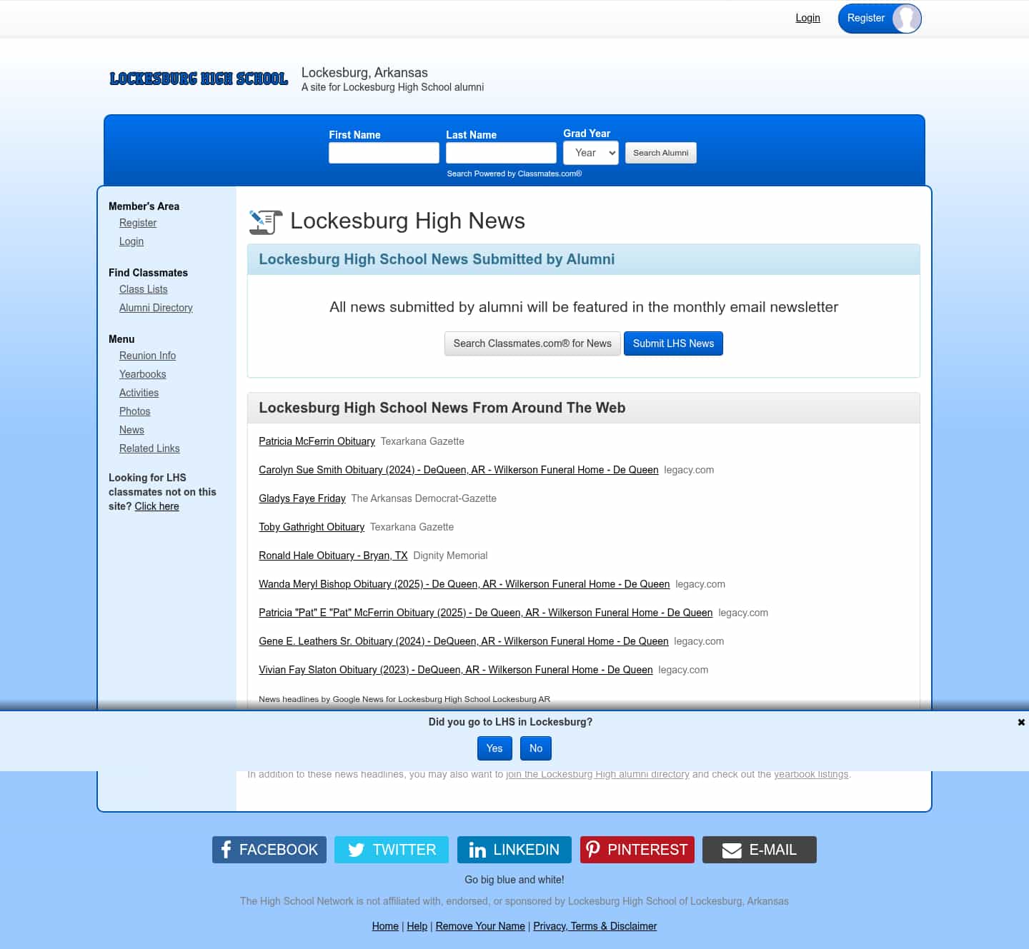 Latest website image capture