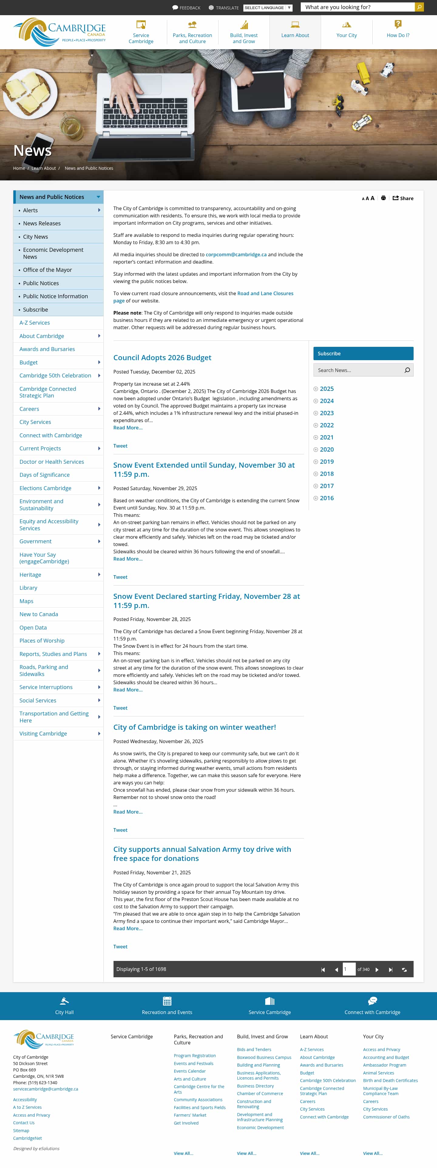 Latest website image capture