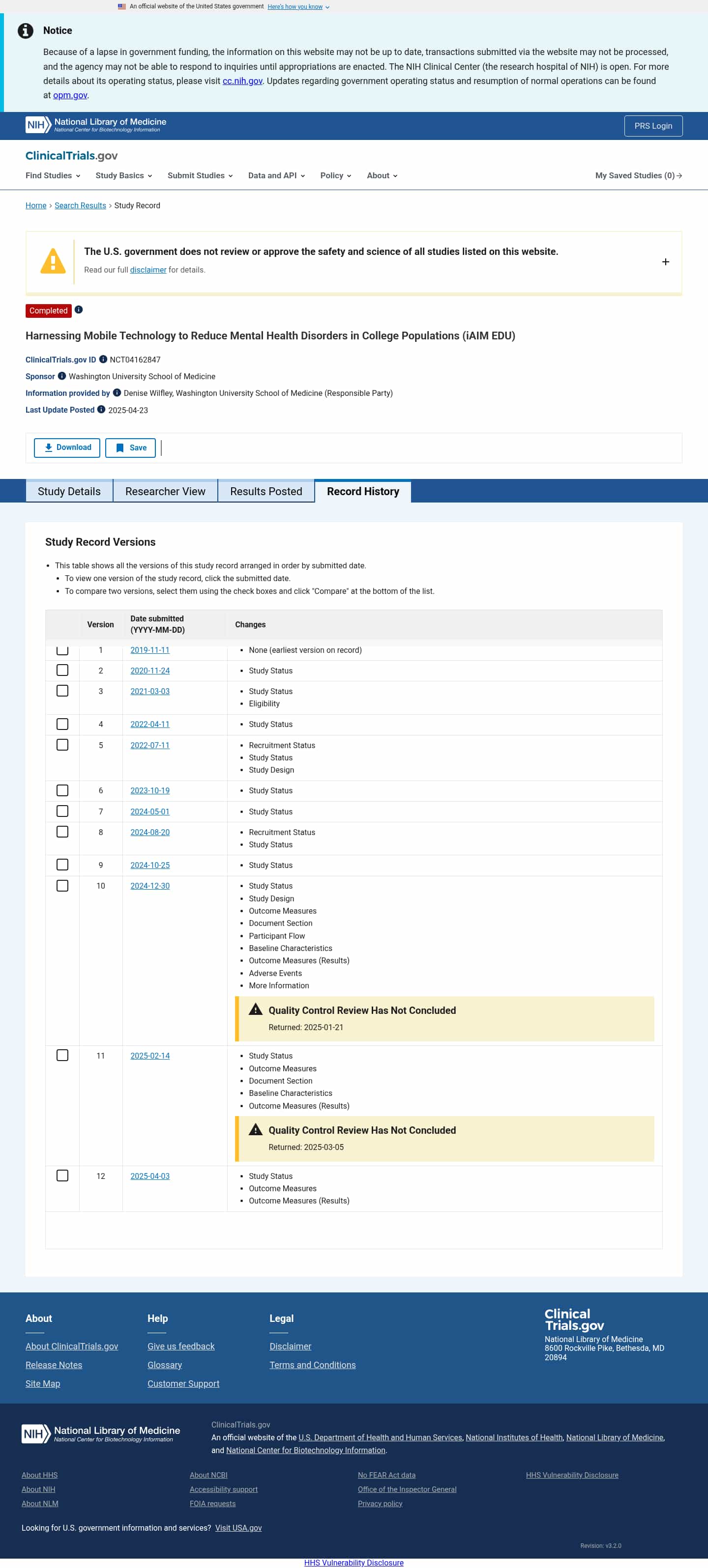 Latest website image capture