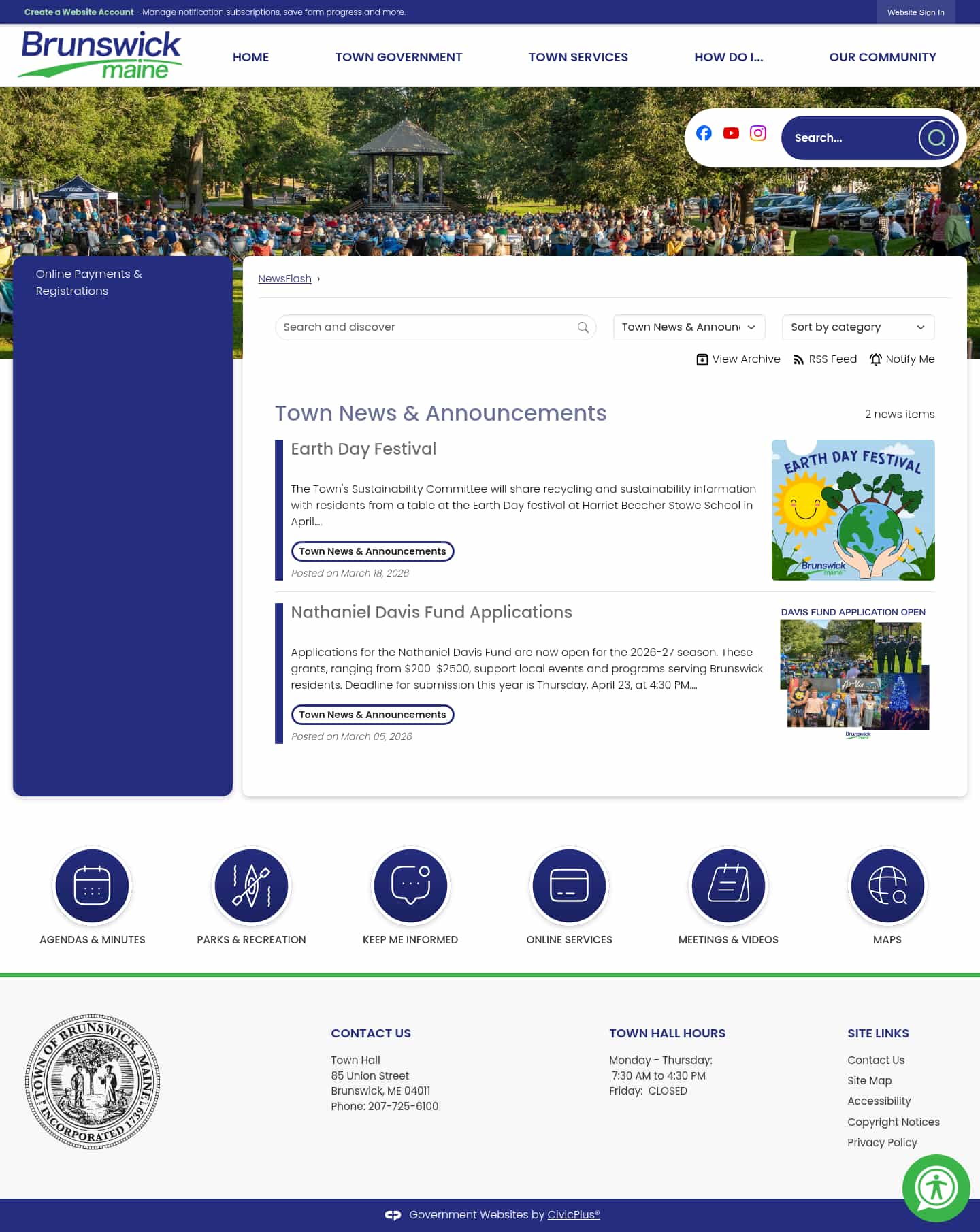 Latest website image capture