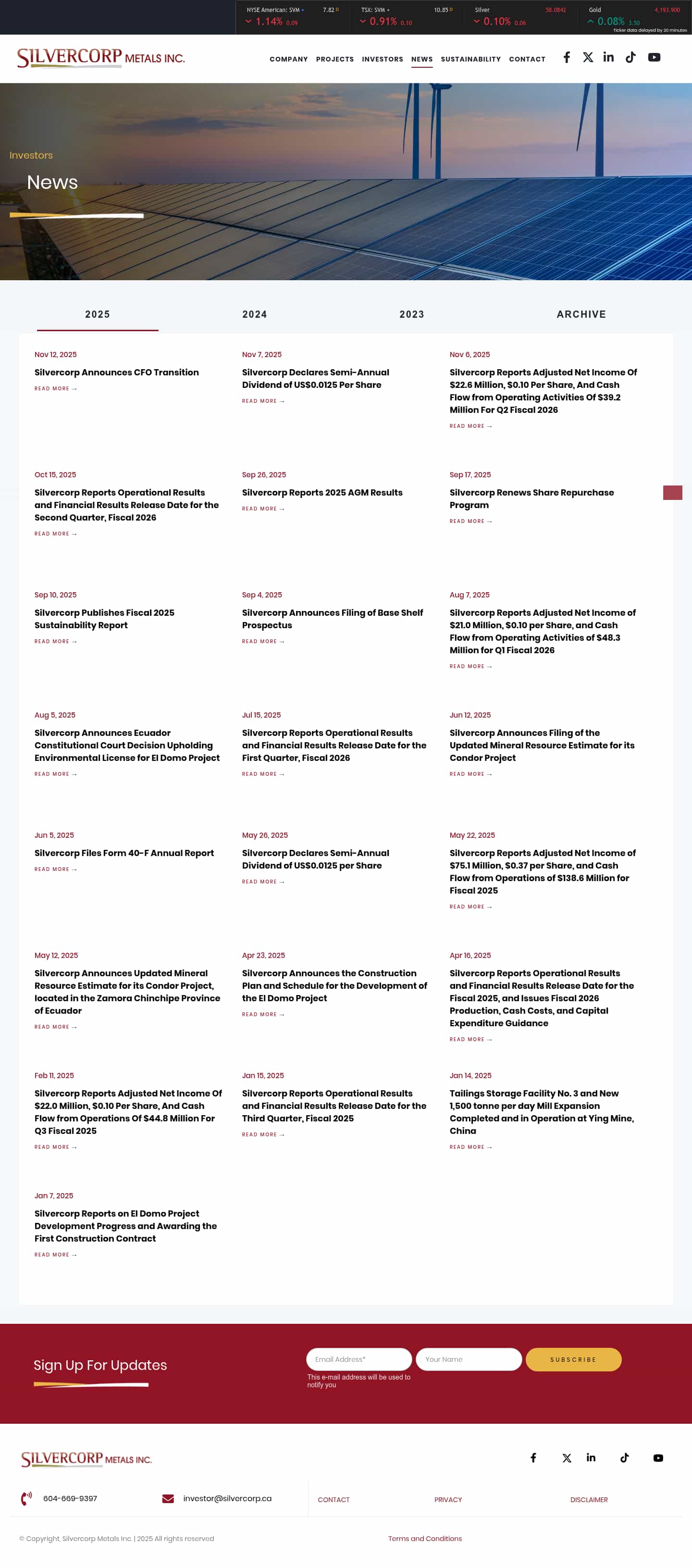 Latest website image capture