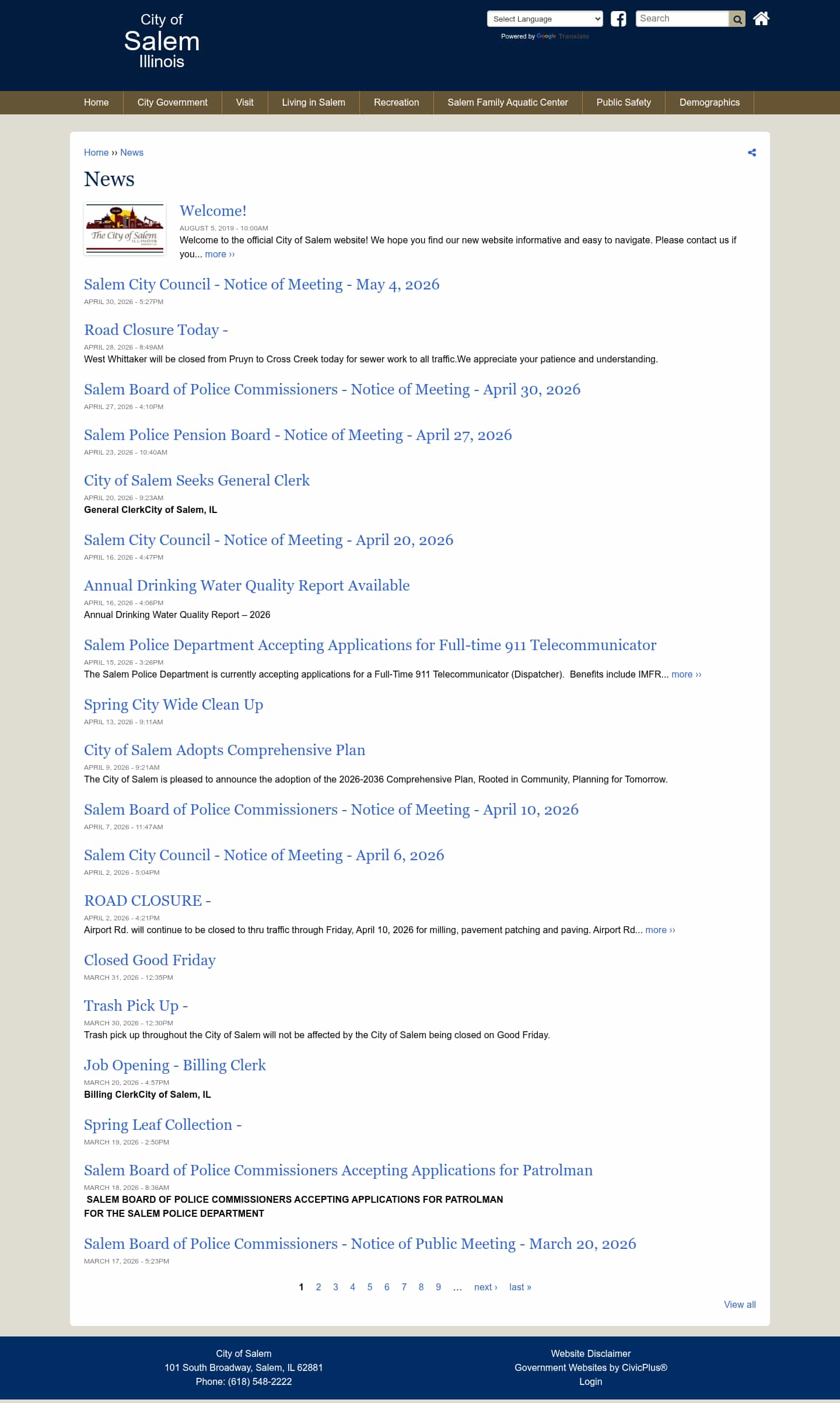Latest website image capture